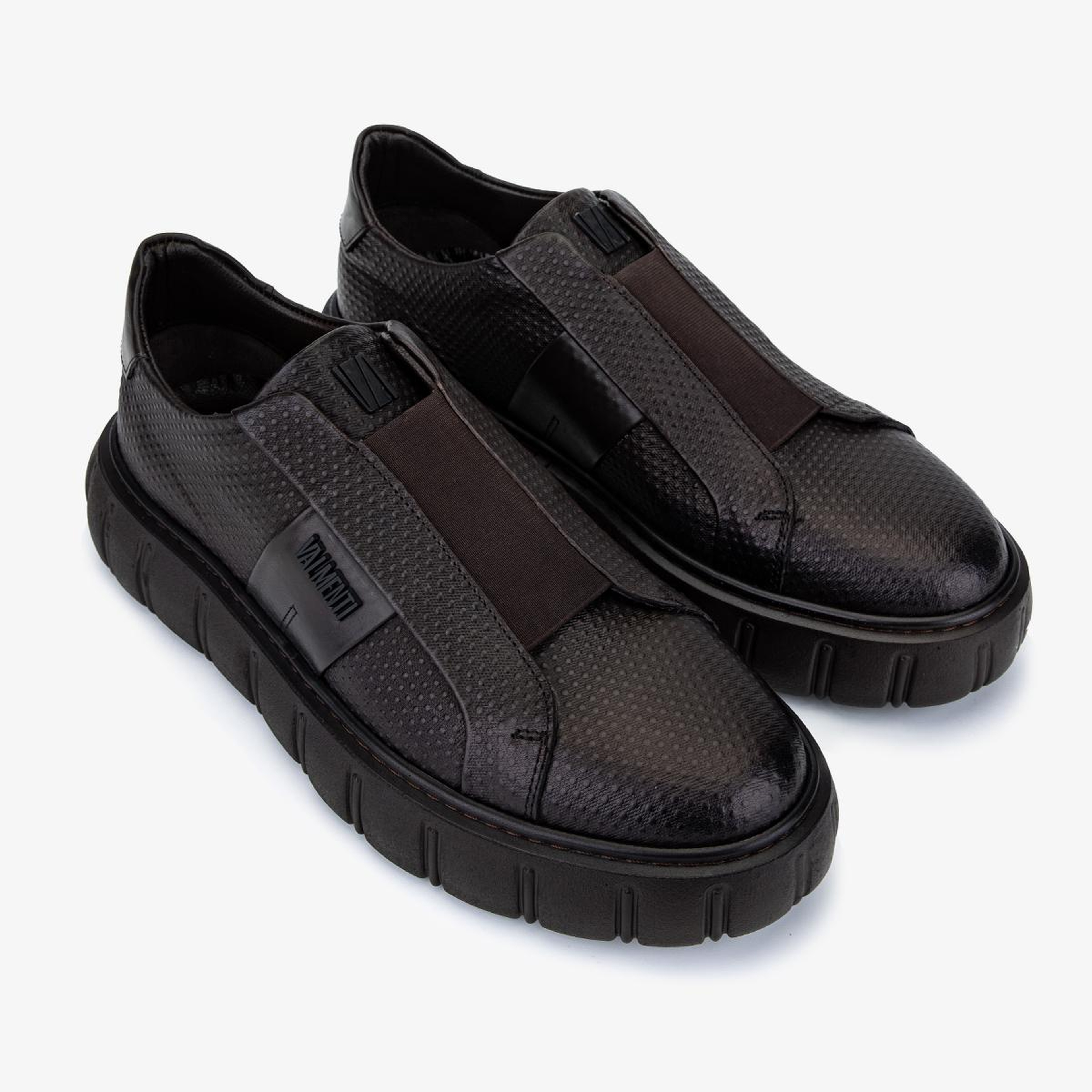 Valmenti Erkek Hakiki Deri Kahverengi Sneakers & Spor Ayakkabı