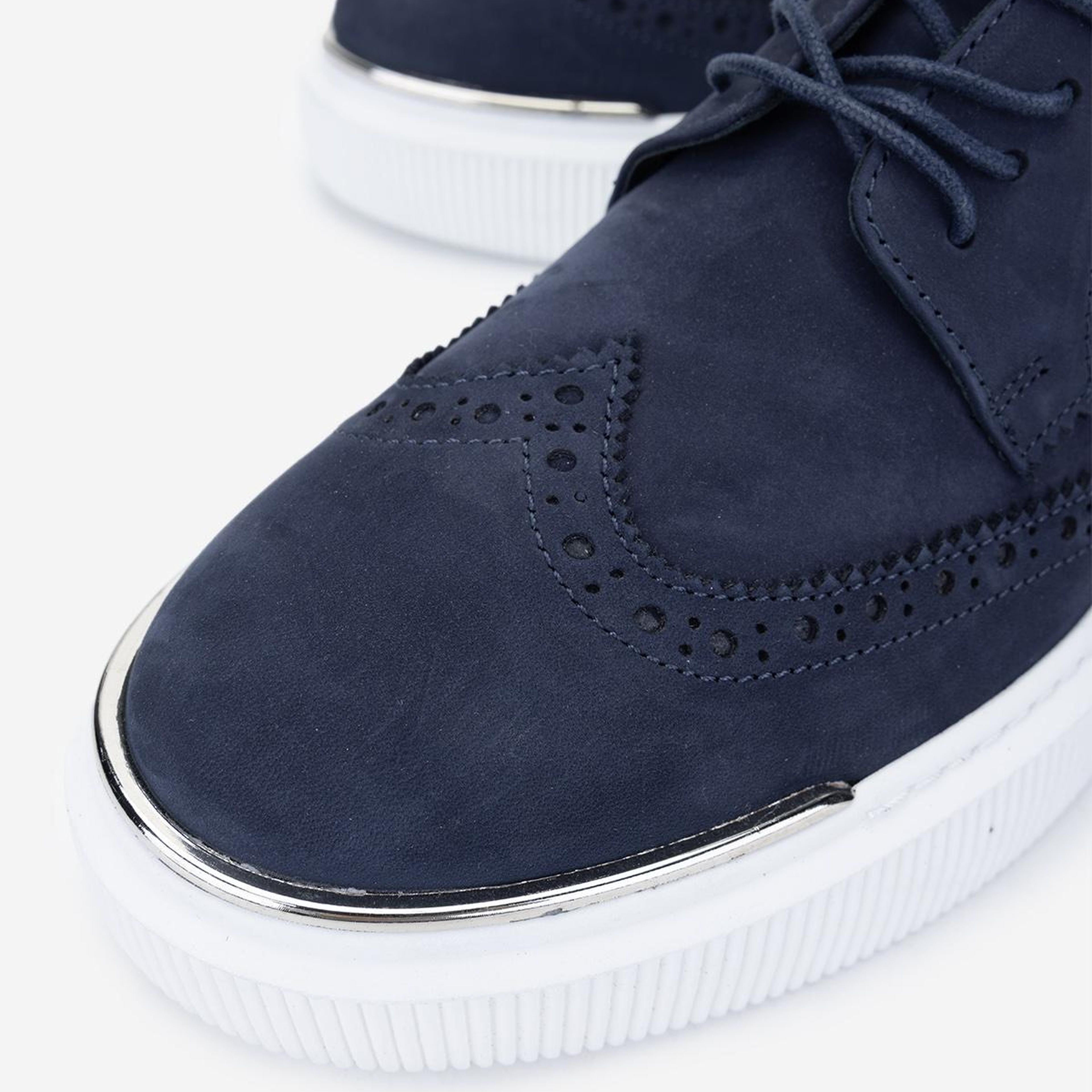 Valmenti Erkek Hakiki Deri Lacivert Nubuk Sneakers & Spor Ayakkabı
