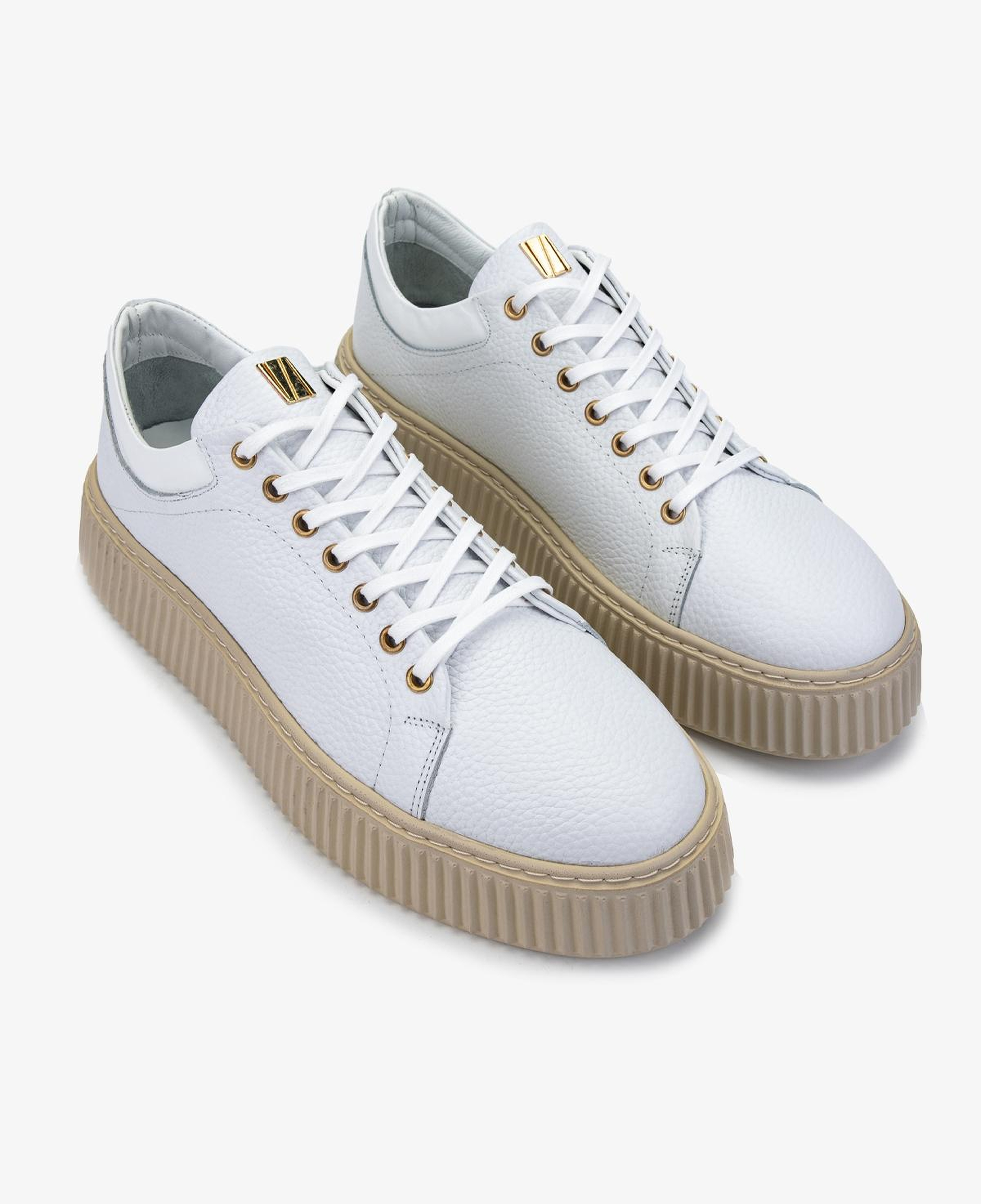 Valmenti Erkek Hakiki Deri Beyaz Sneakers & Spor Ayakkabı