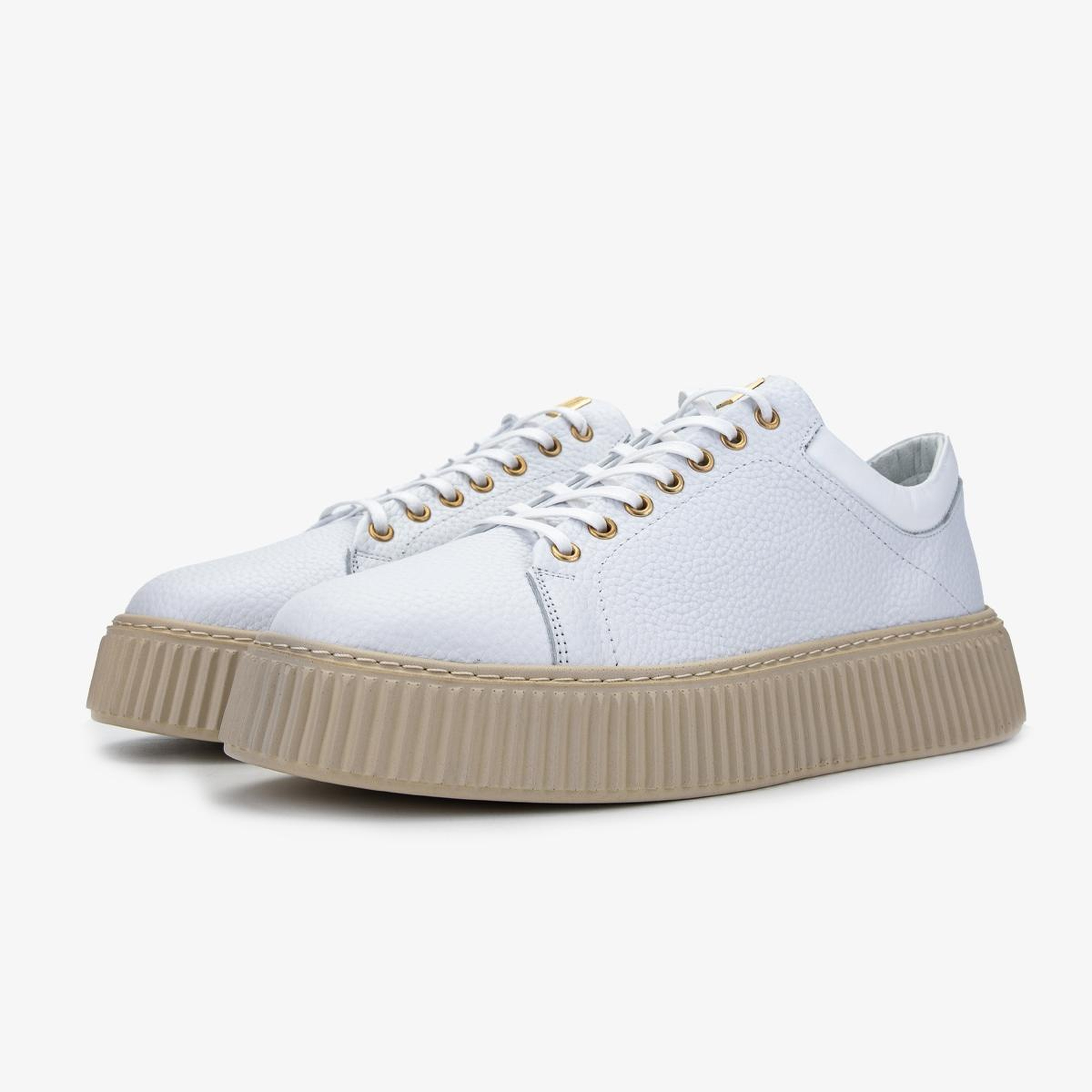 Valmenti Erkek Hakiki Deri Beyaz Sneakers & Spor Ayakkabı