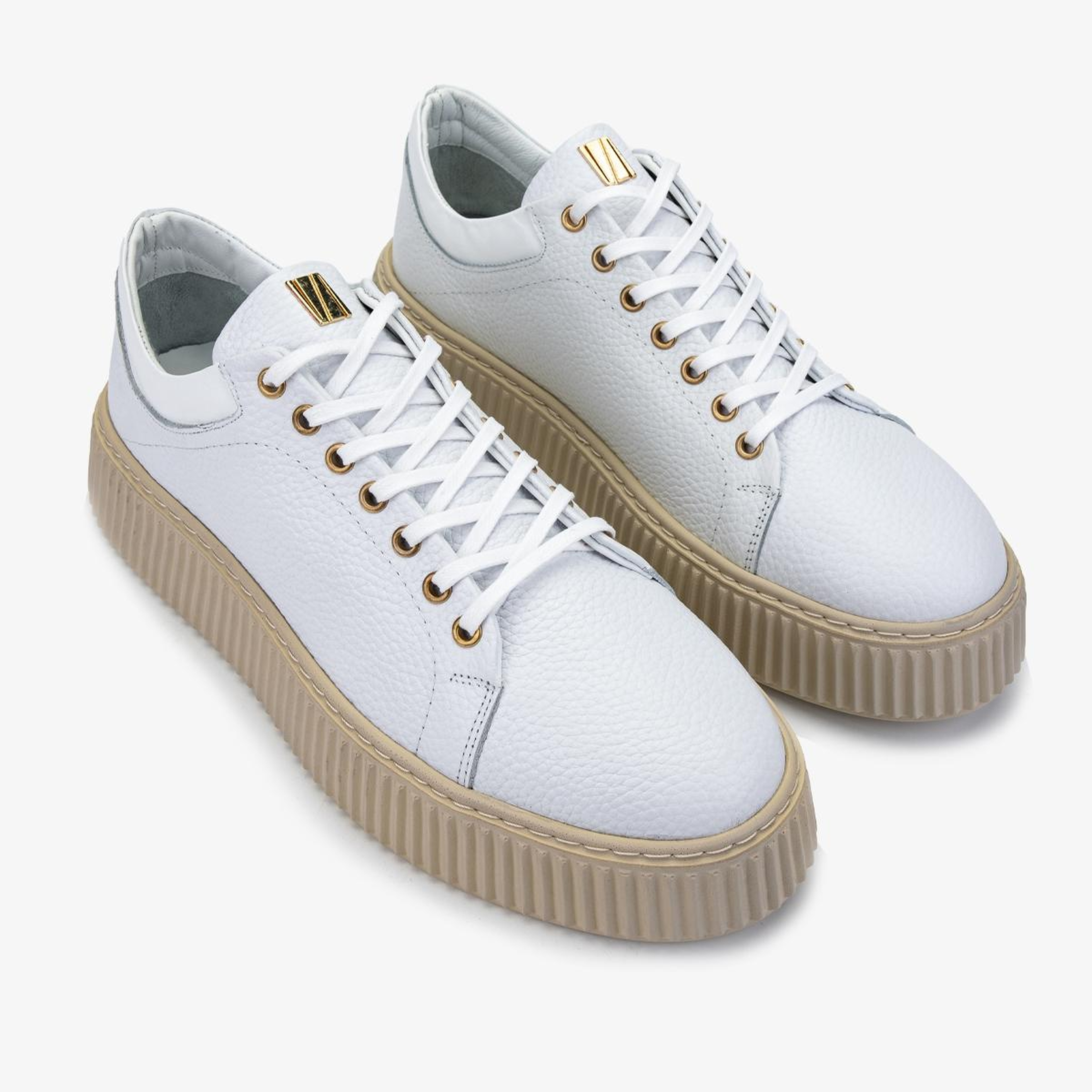 Valmenti Erkek Hakiki Deri Beyaz Sneakers & Spor Ayakkabı