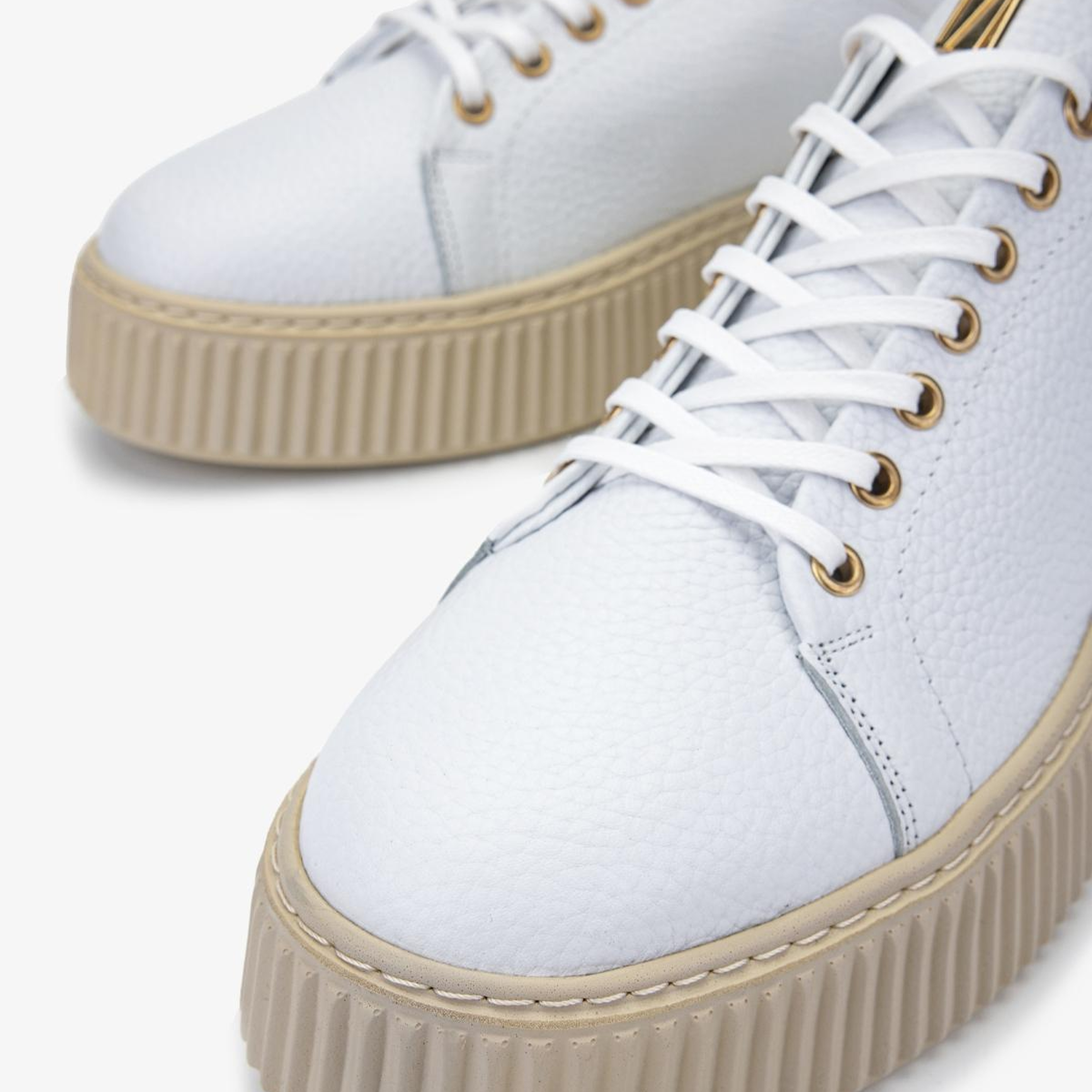 Valmenti Erkek Hakiki Deri Beyaz Sneakers & Spor Ayakkabı