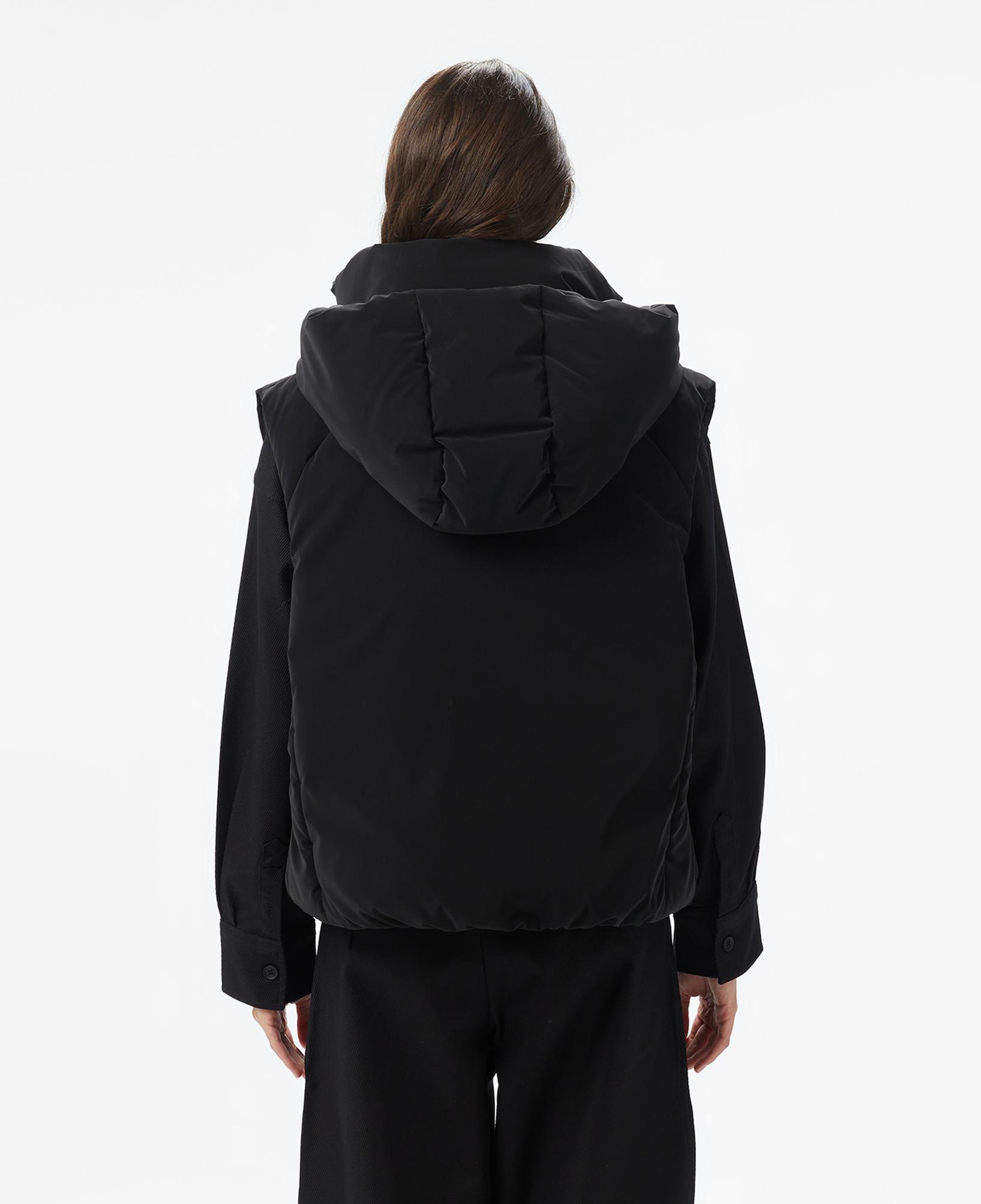 Lacoste Kadın Kapüşonlu Siyah Yelek