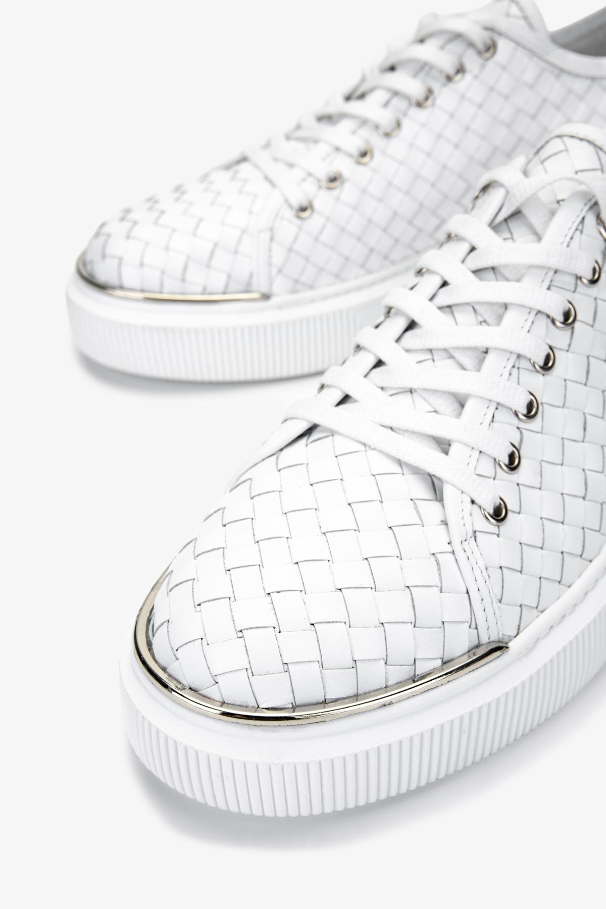 Valmenti Erkek Hakiki Deri Beyaz Sneakers & Spor Ayakkabı