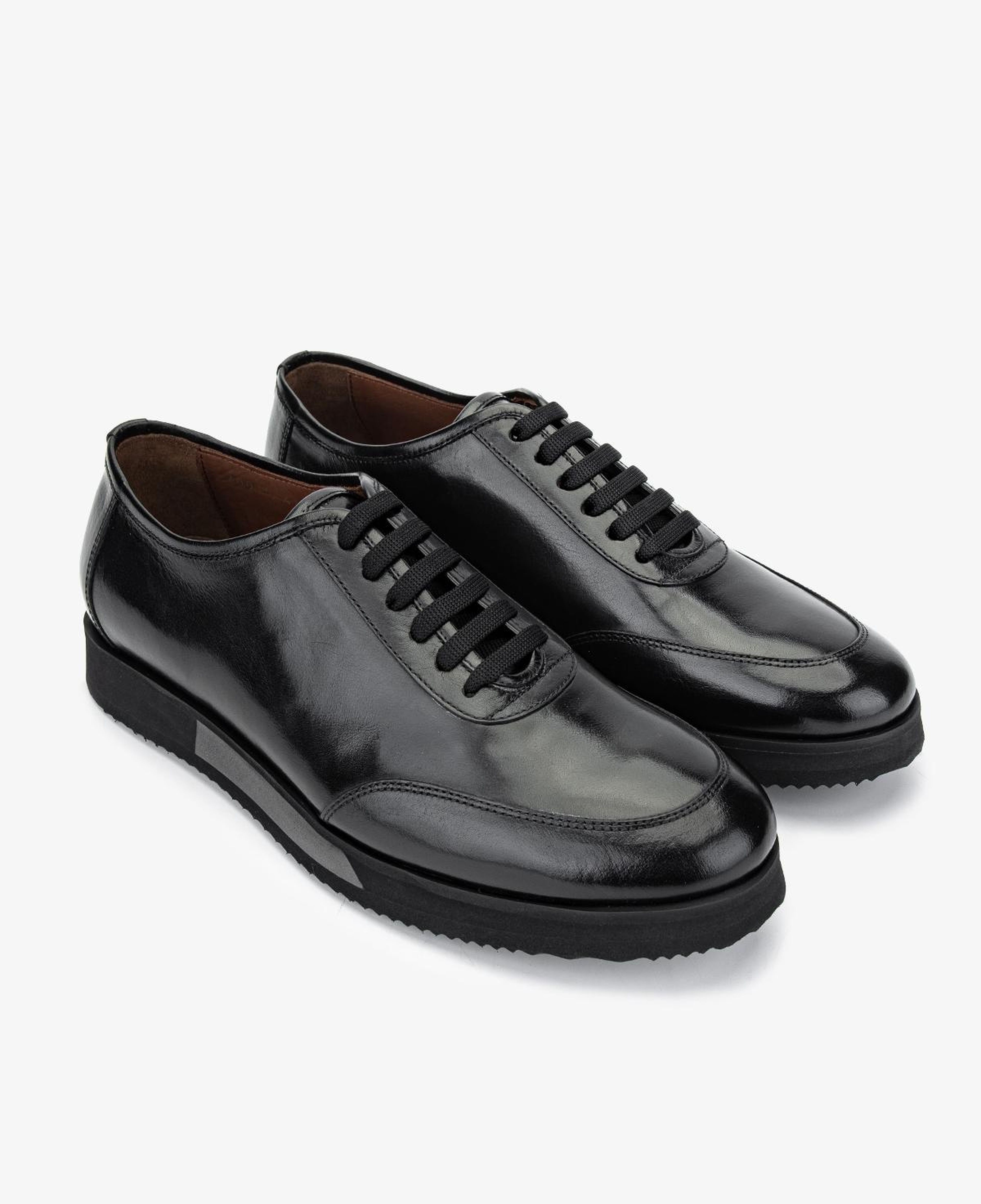 Valmenti Erkek Hakiki Deri Siyah Sneakers & Spor Ayakkabı