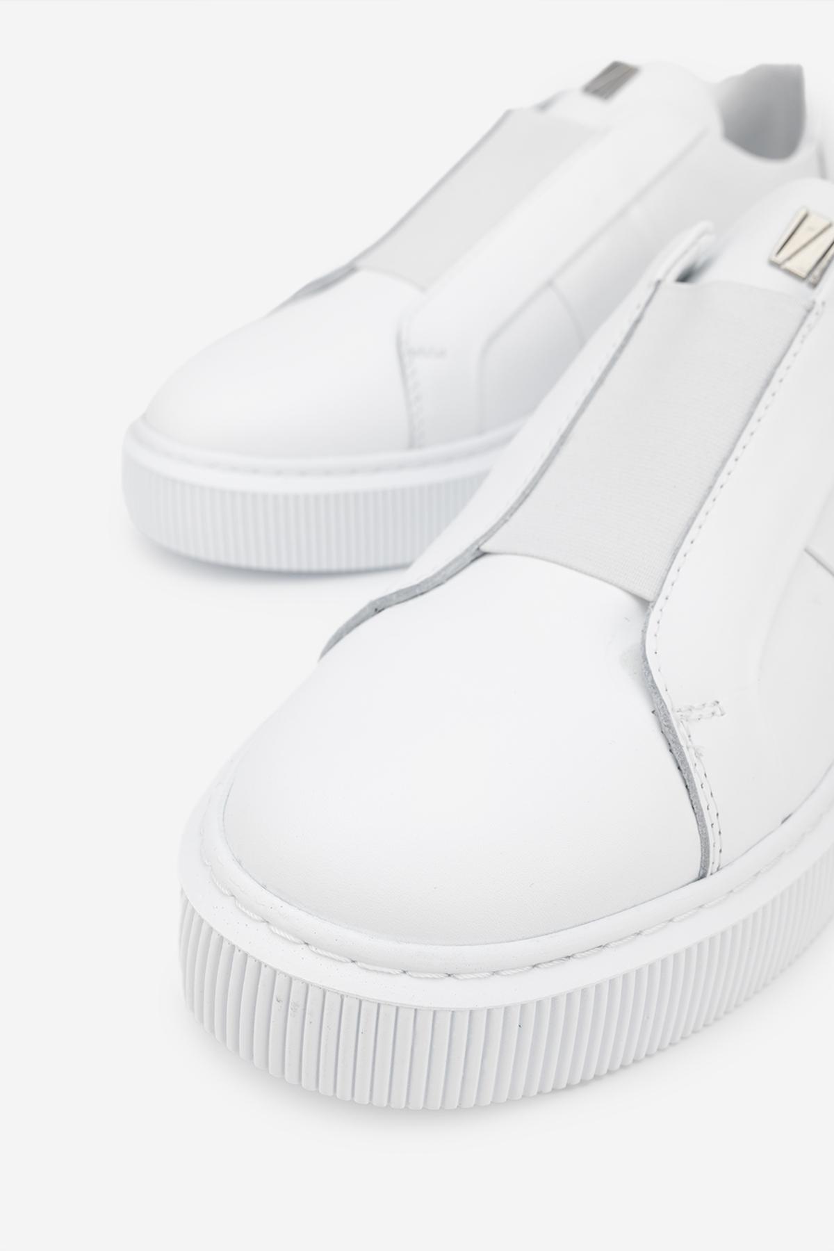 Valmenti Erkek Hakiki Deri Beyaz Sneakers & Spor Ayakkabı