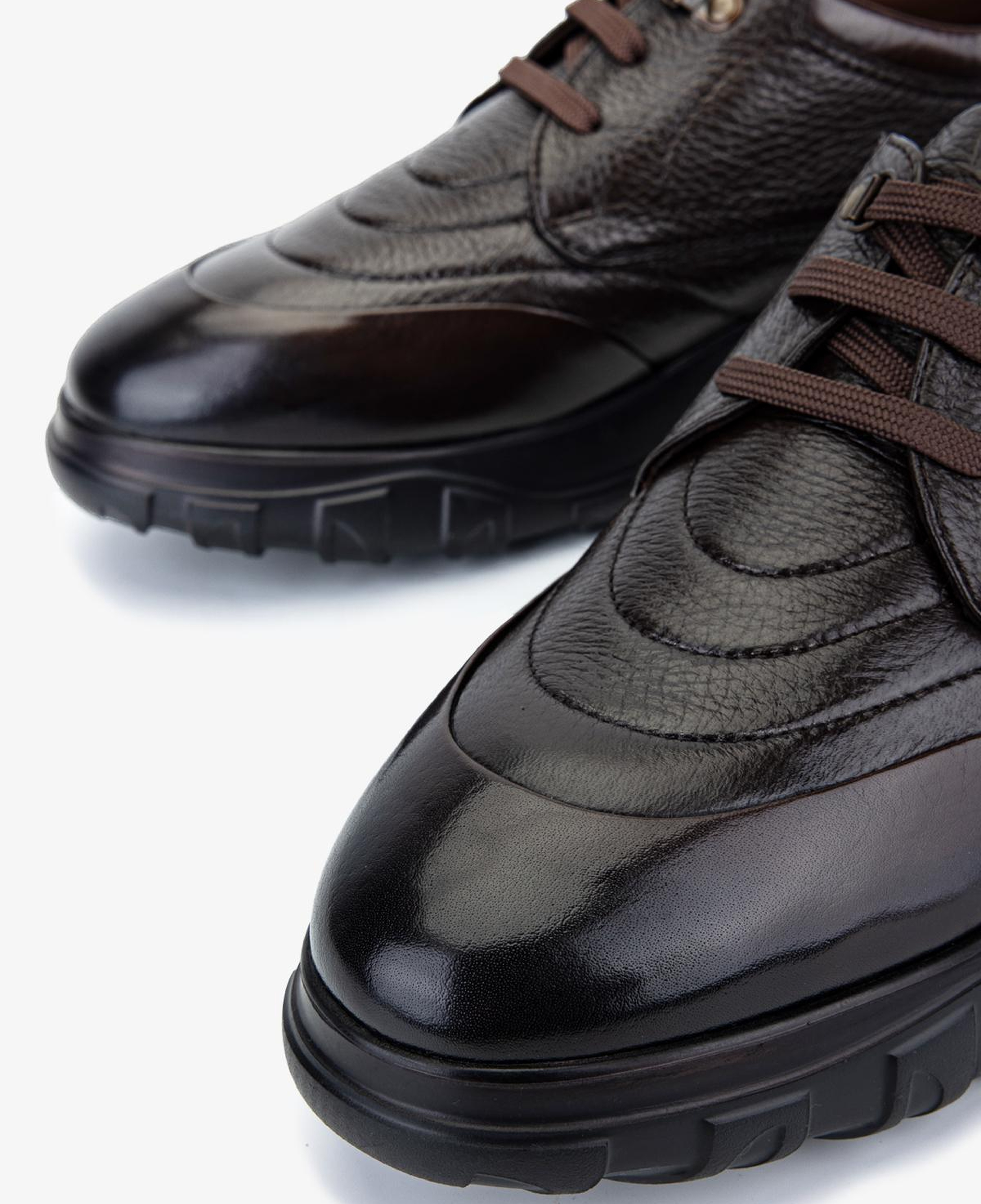 Valmenti Erkek Hakiki Deri Kahverengi Sneakers & Spor Ayakkabı