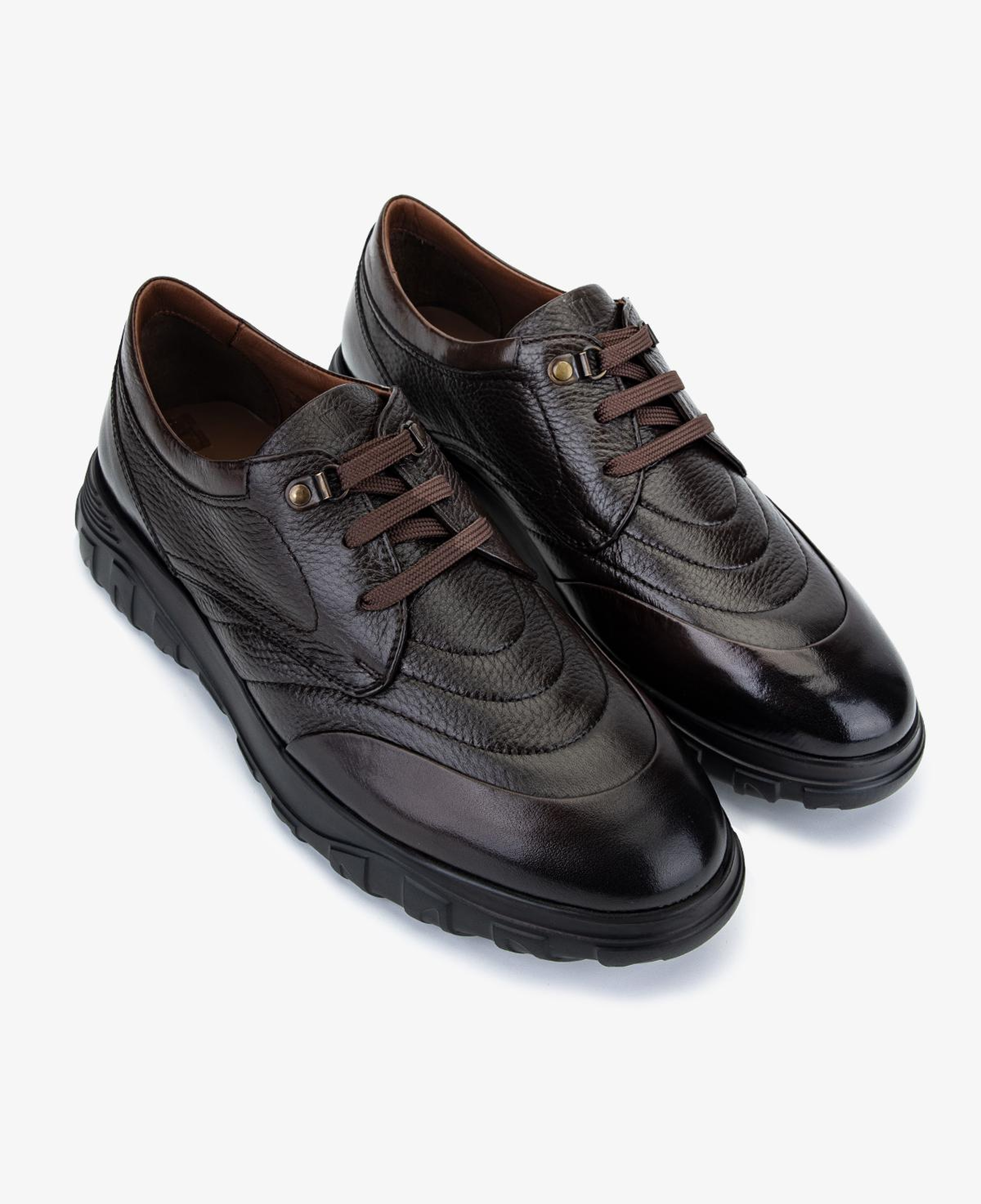 Valmenti Erkek Hakiki Deri Kahverengi Sneakers & Spor Ayakkabı