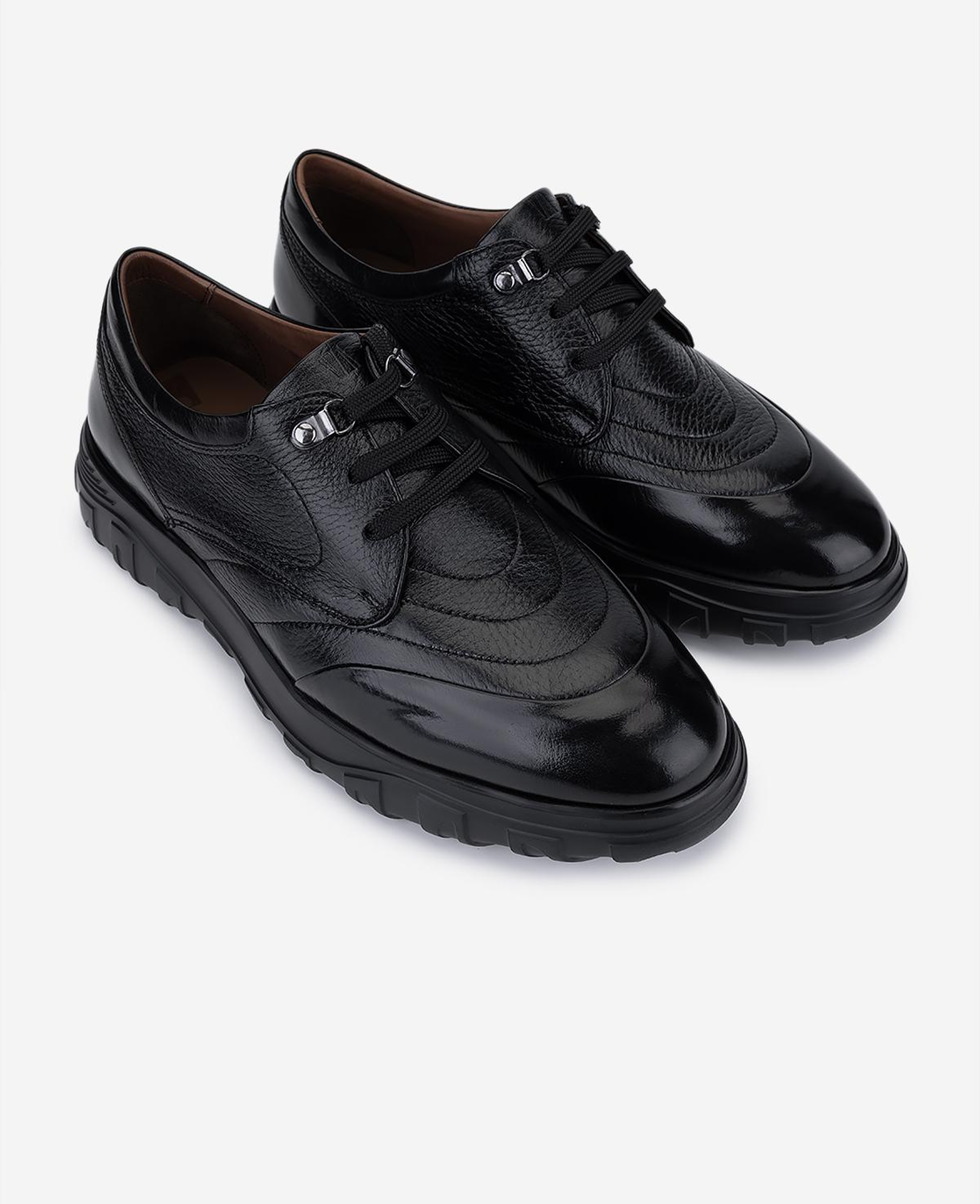 Valmenti Erkek Hakiki Deri Siyah Sneakers & Spor Ayakkabı