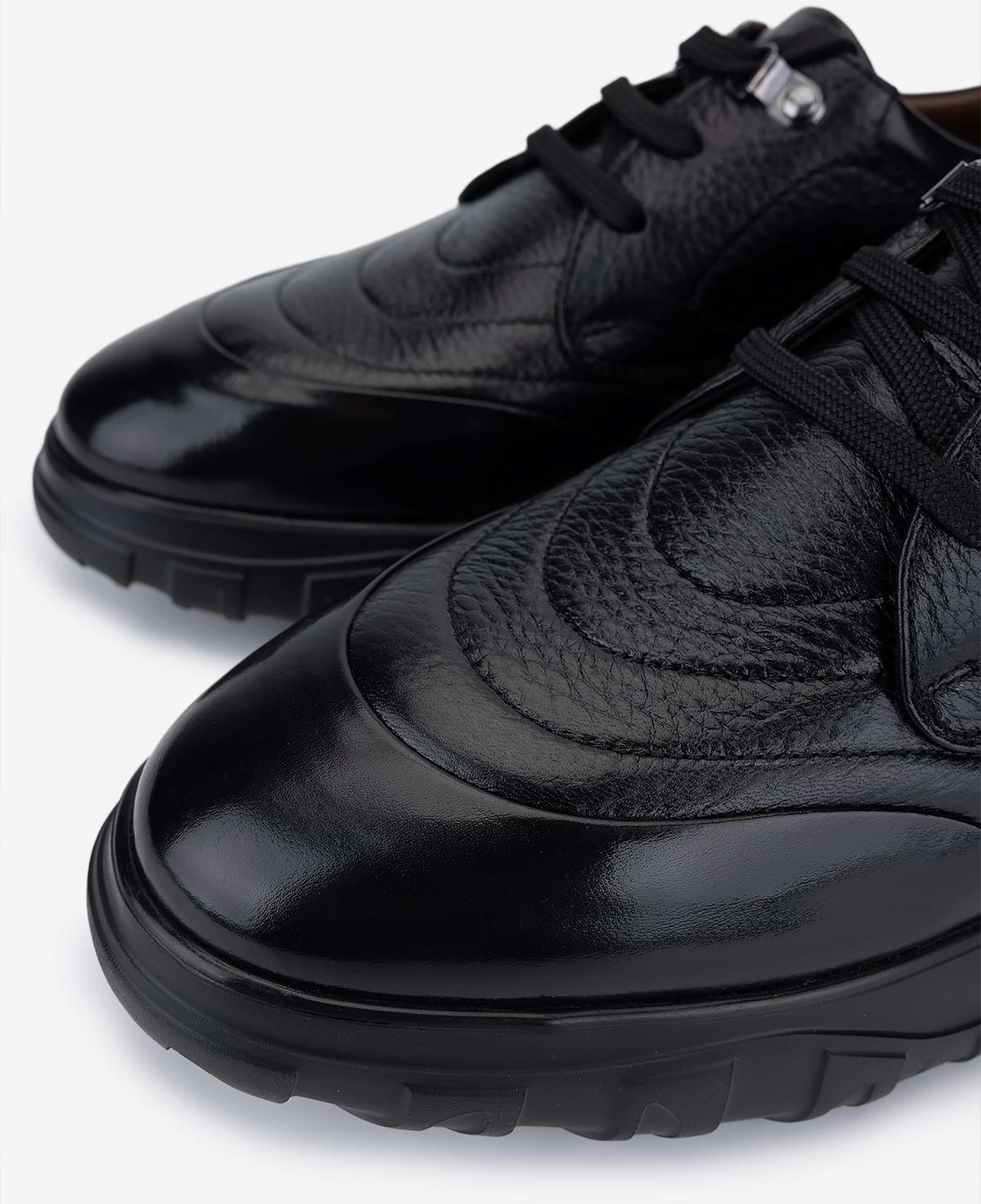 Valmenti Erkek Hakiki Deri Siyah Sneakers & Spor Ayakkabı