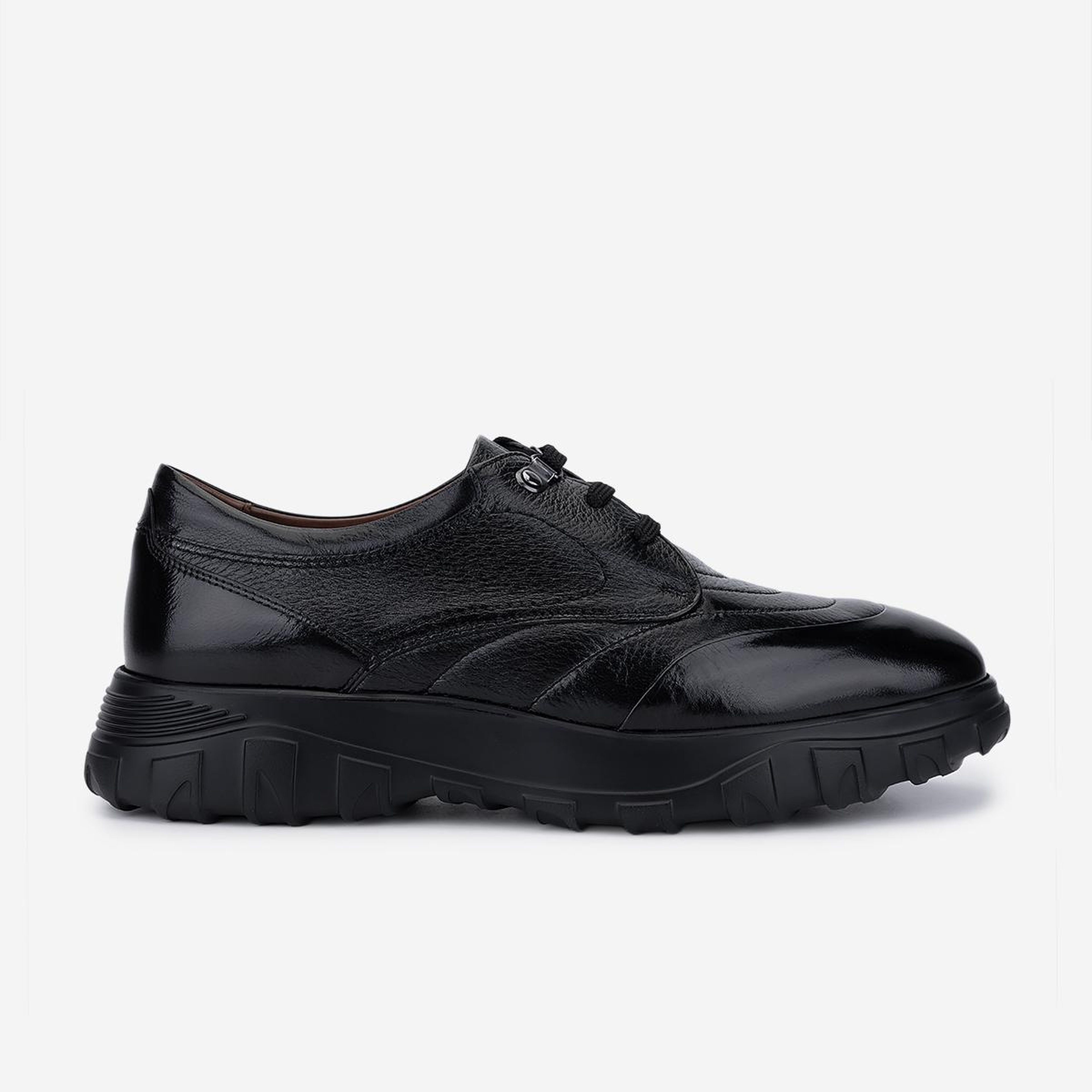 Valmenti Erkek Hakiki Deri Siyah Sneakers & Spor Ayakkabı