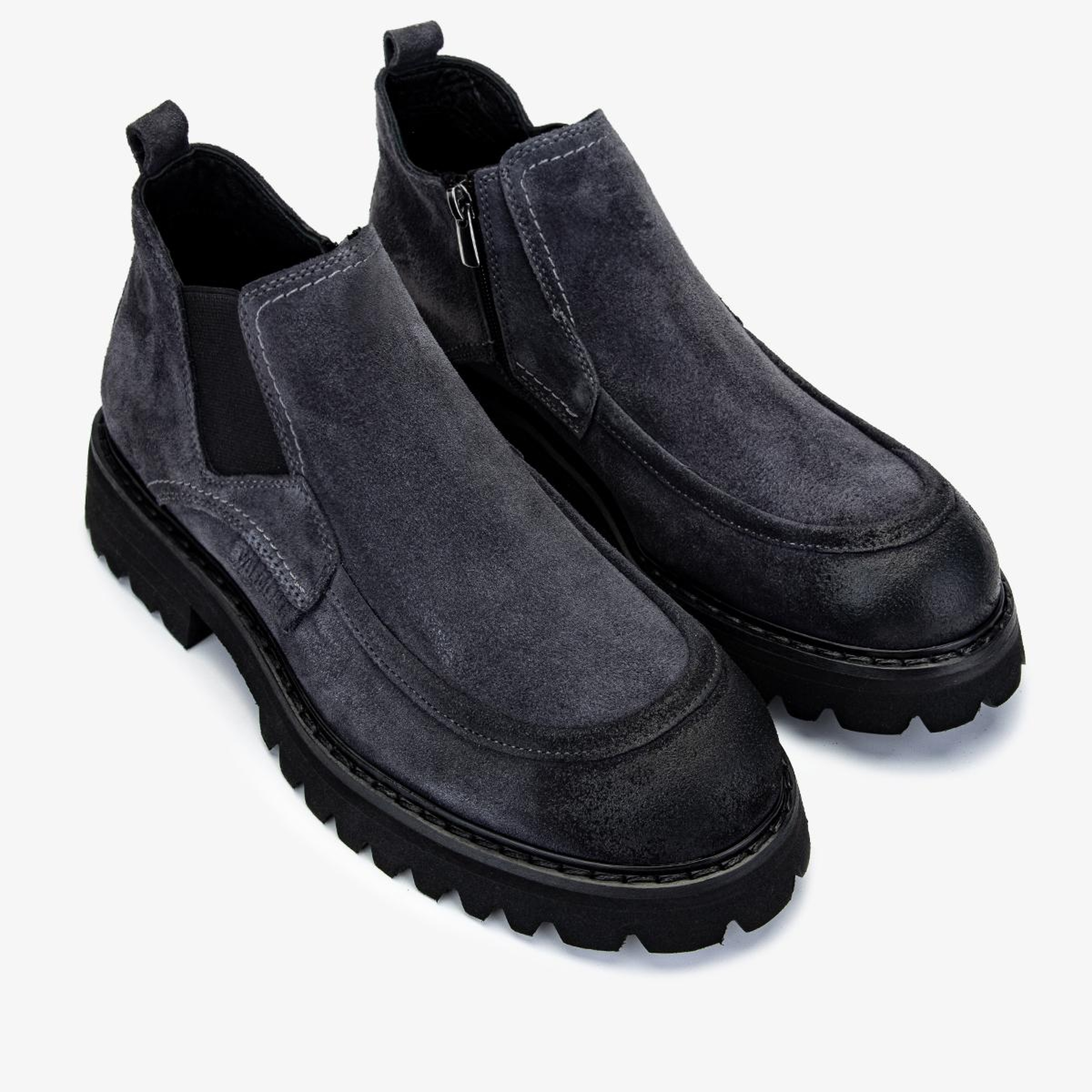 Valmenti Erkek Süet Deri Gri Bot Ayakkabı