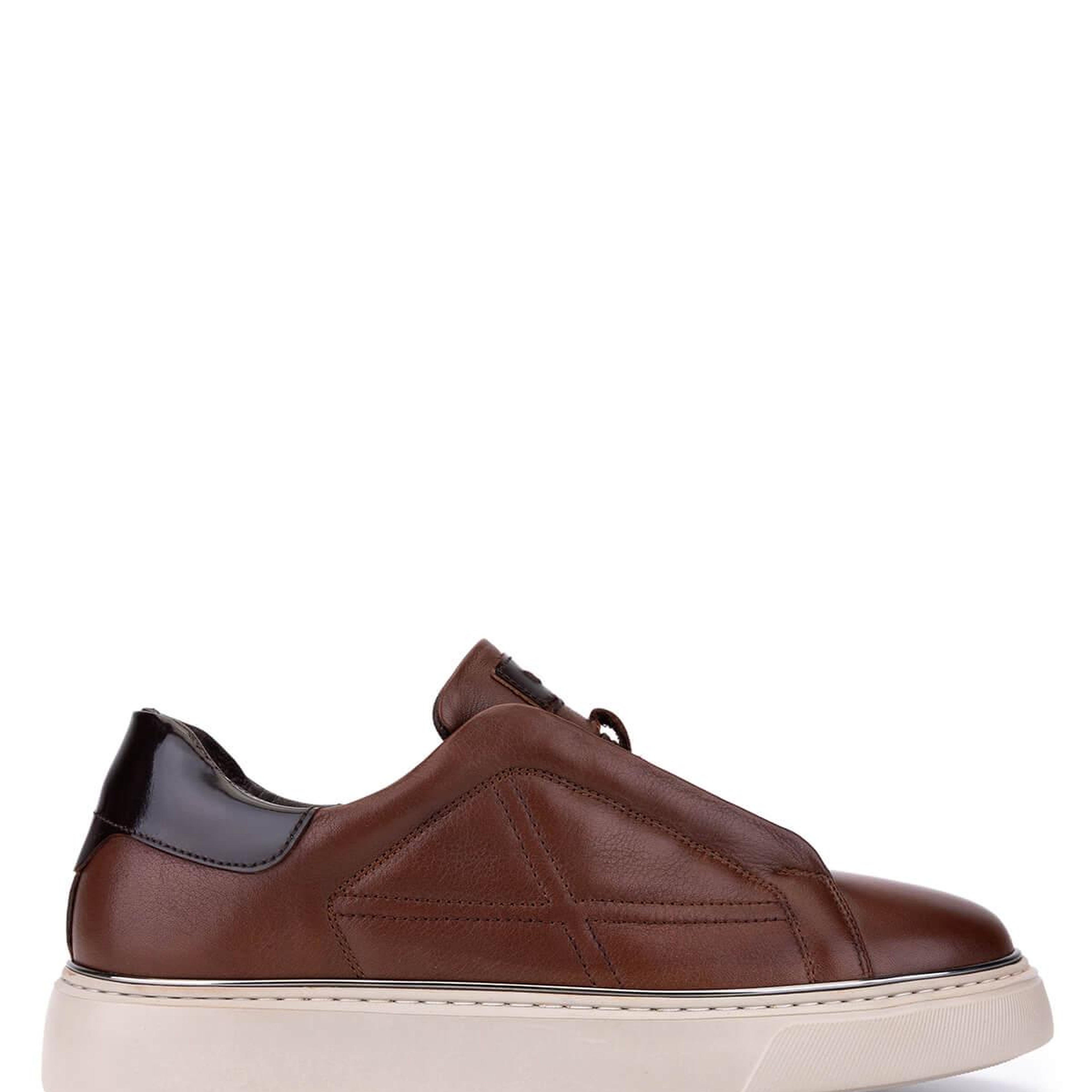 Tamer Tanca Erkek Hakiki Deri Kahverengi Sneakers & Spor Ayakkabı