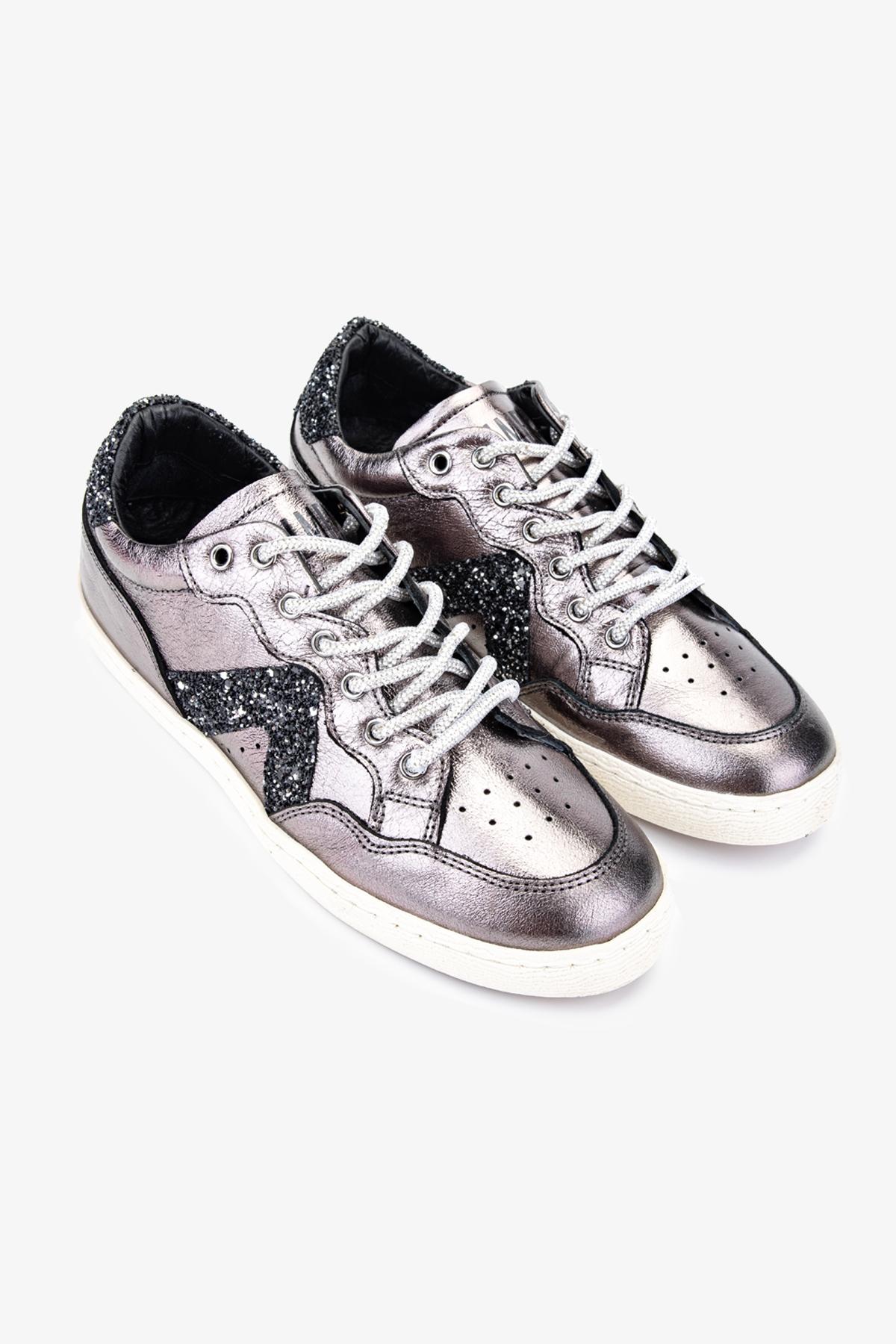 Valmenti Kadın Hakiki Deri Siyah Sneakers & Spor Ayakkabı