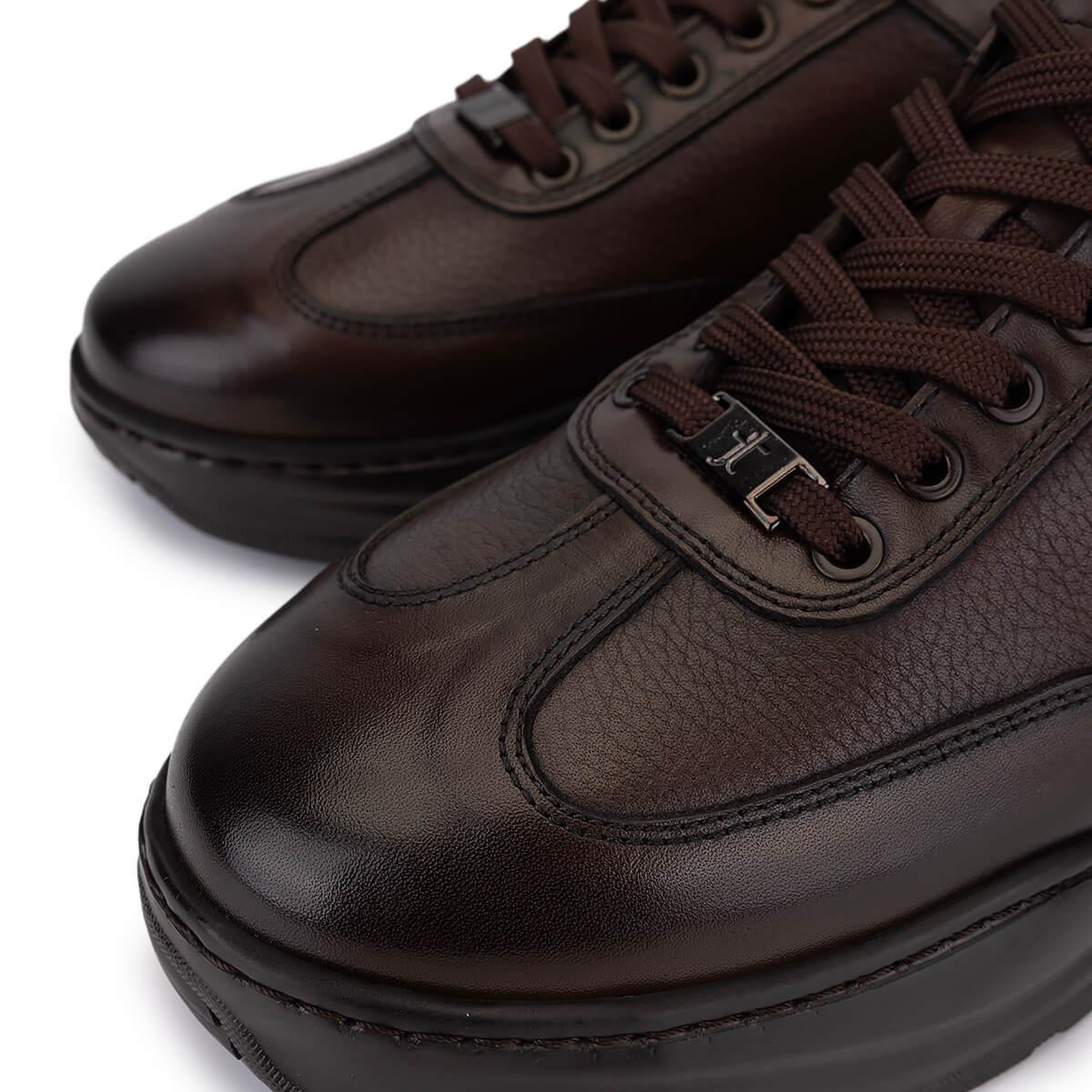 Tamer Tanca Erkek Hakiki Deri Kahverengi Sneakers & Spor Ayakkabı