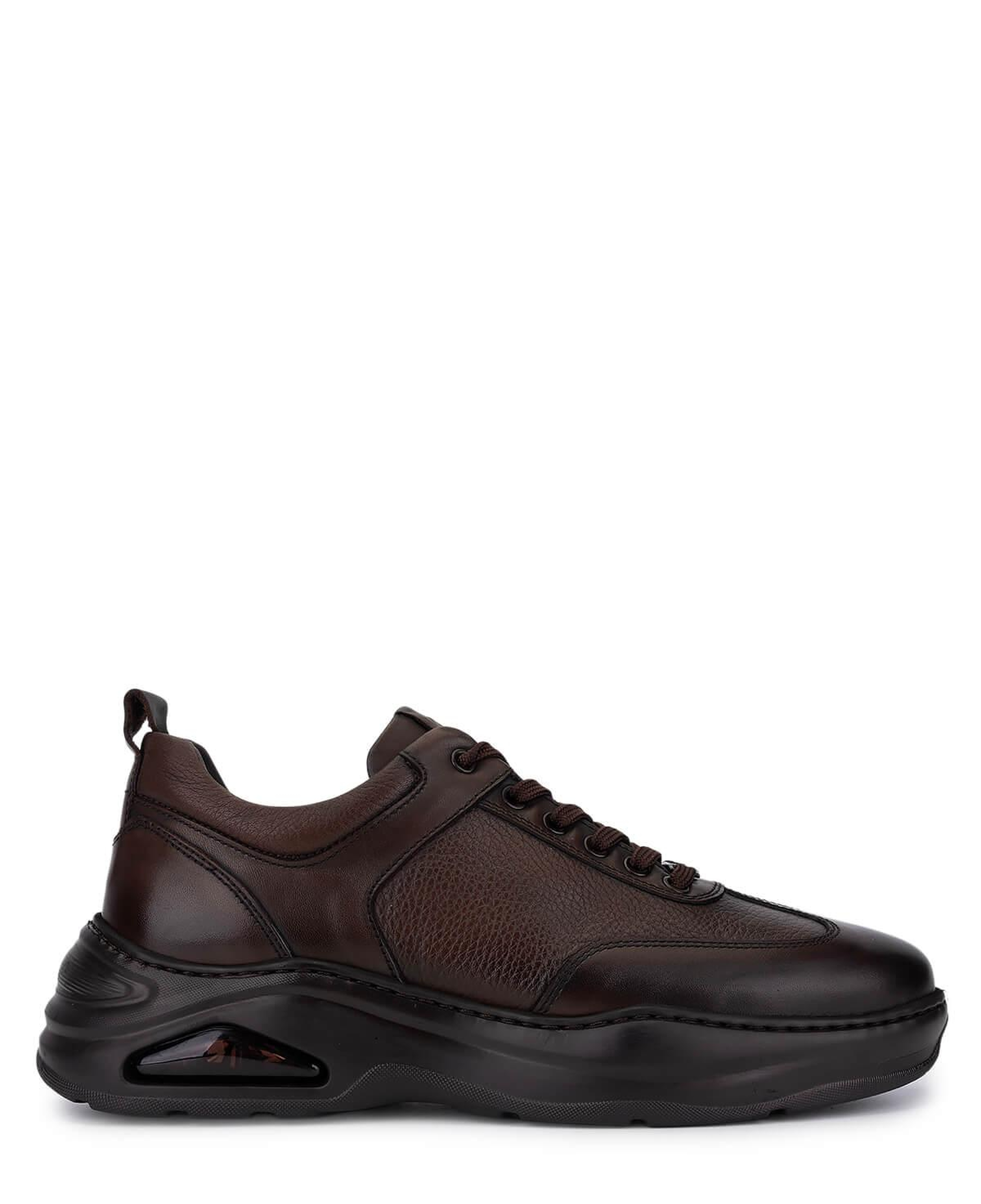 Tamer Tanca Erkek Hakiki Deri Kahverengi Sneakers & Spor Ayakkabı