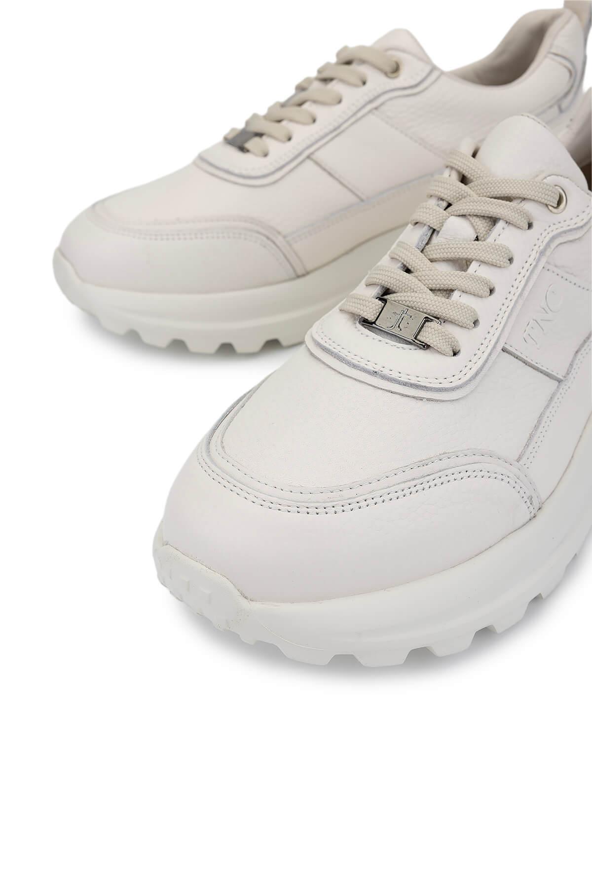 Tamer Tanca Erkek Hakiki Deri Beyaz Sneakers & Spor Ayakkabı
