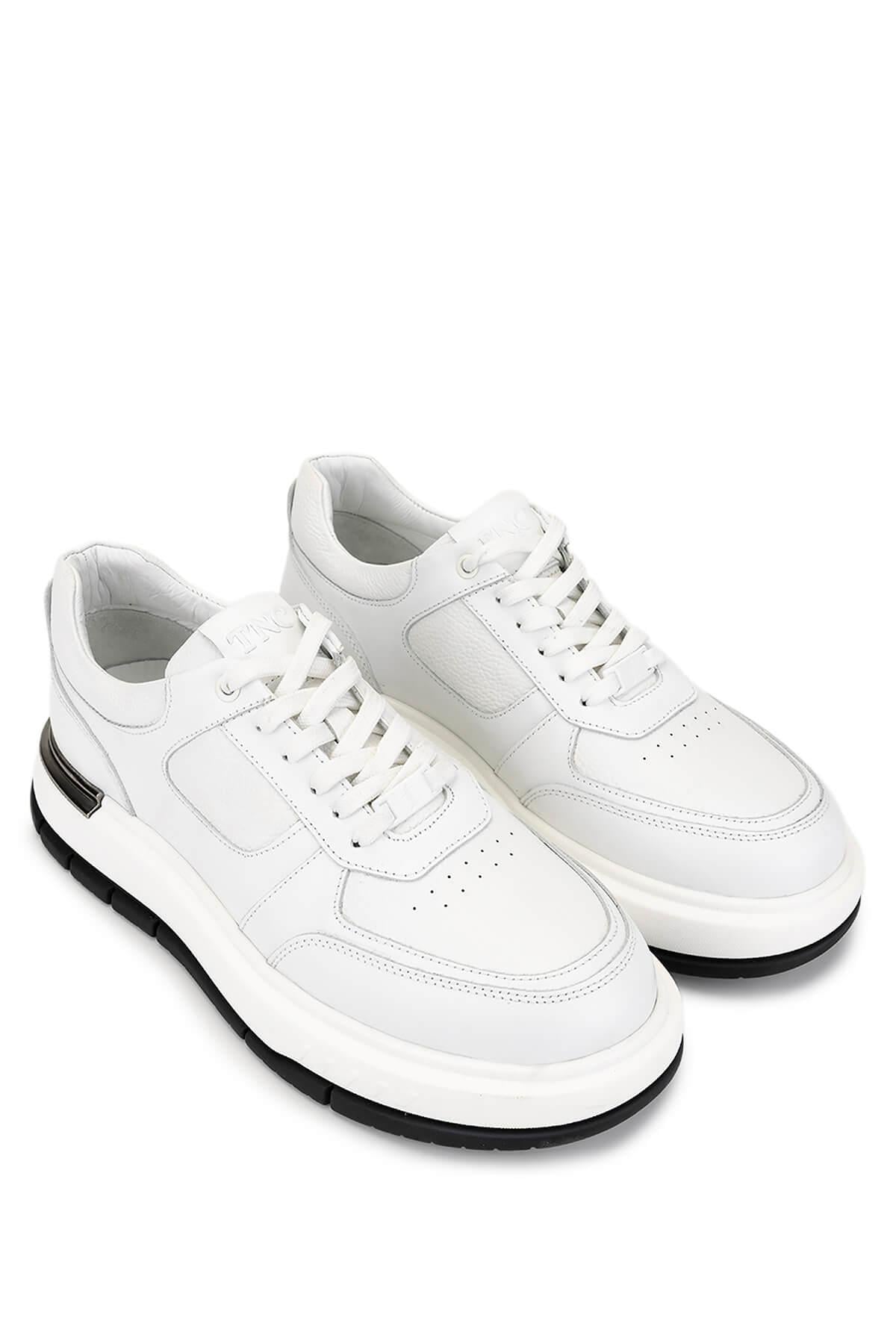 Tamer Tanca Erkek Hakiki Deri Beyaz Sneakers & Spor Ayakkabı