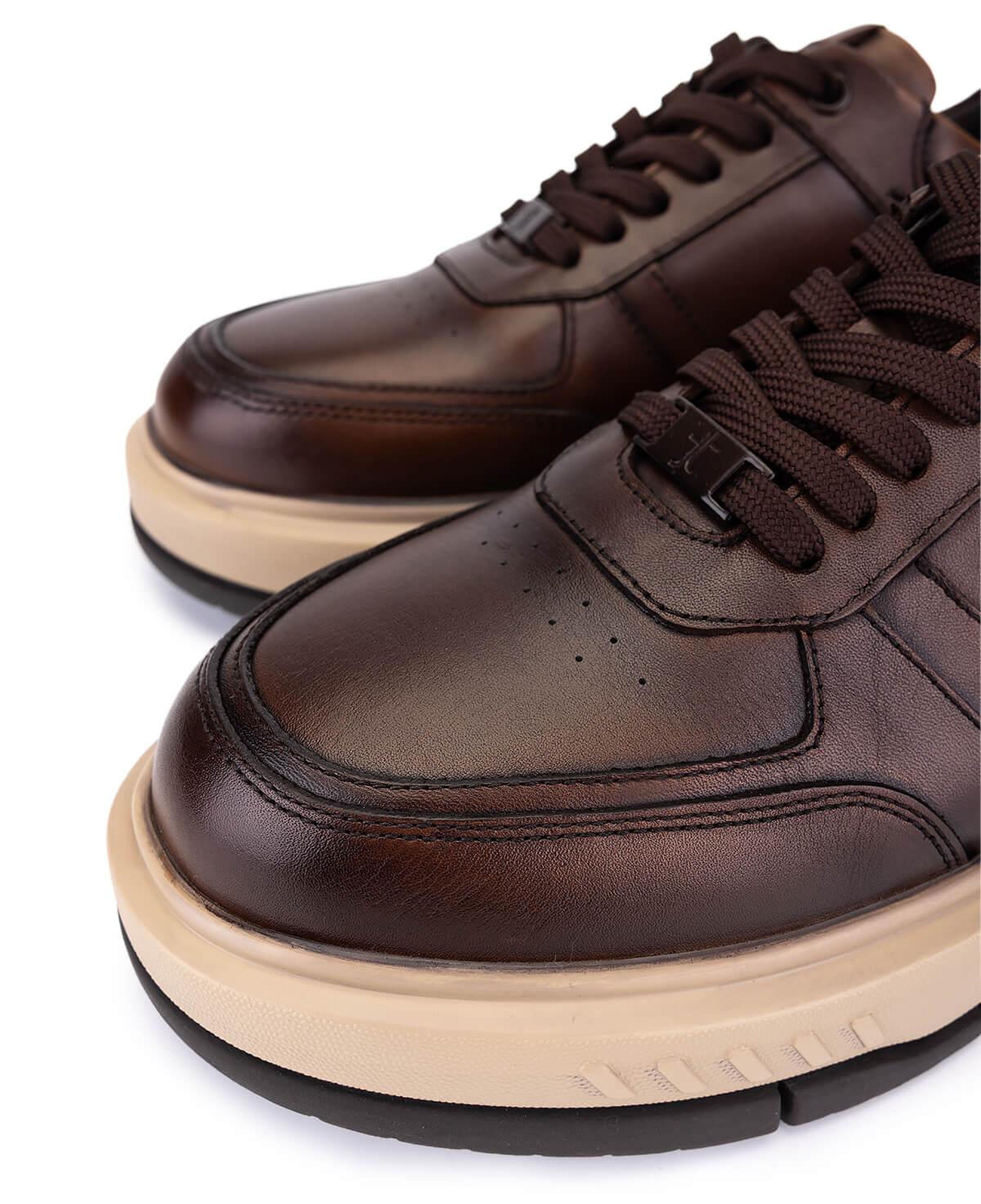 Tamer Tanca Erkek Hakiki Deri Taba Sneakers & Spor Ayakkabı