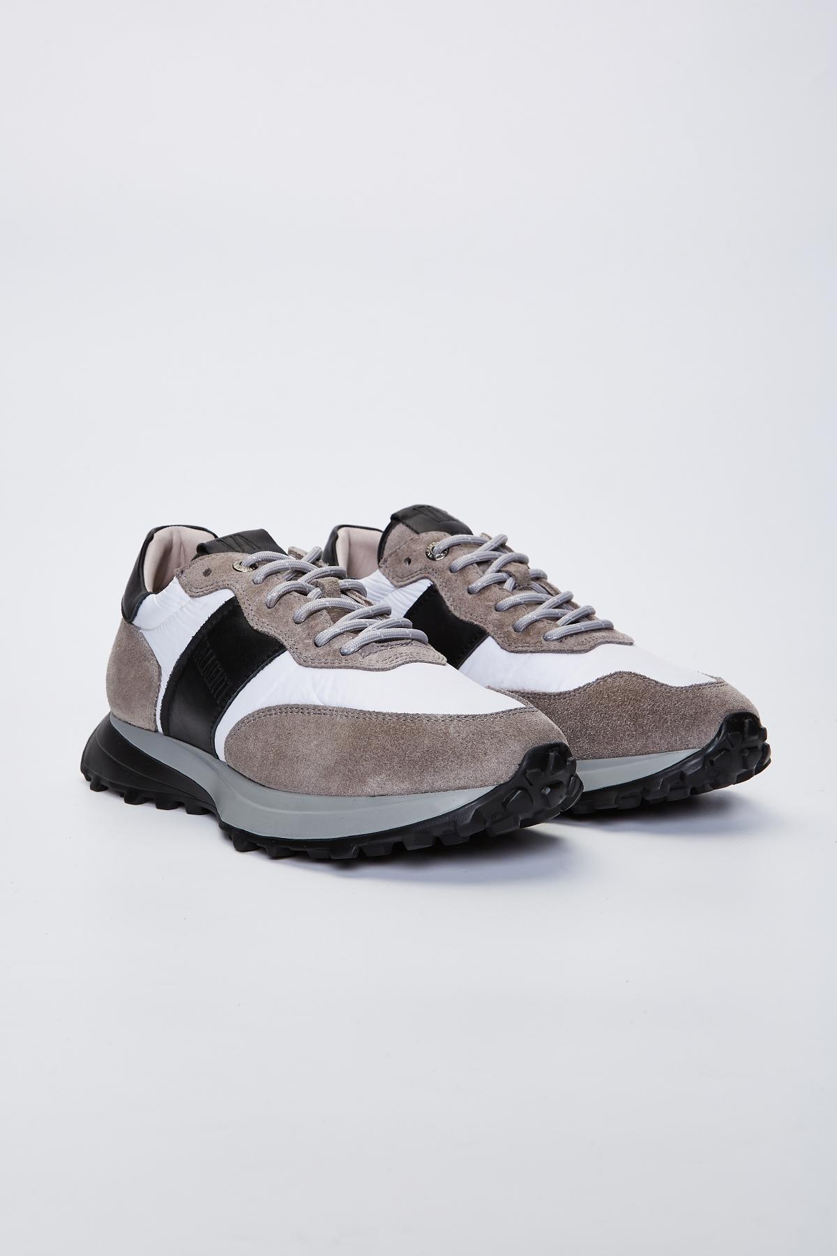 Valmenti Erkek Hakiki Deri Gri Süet Spor Ayakkabı