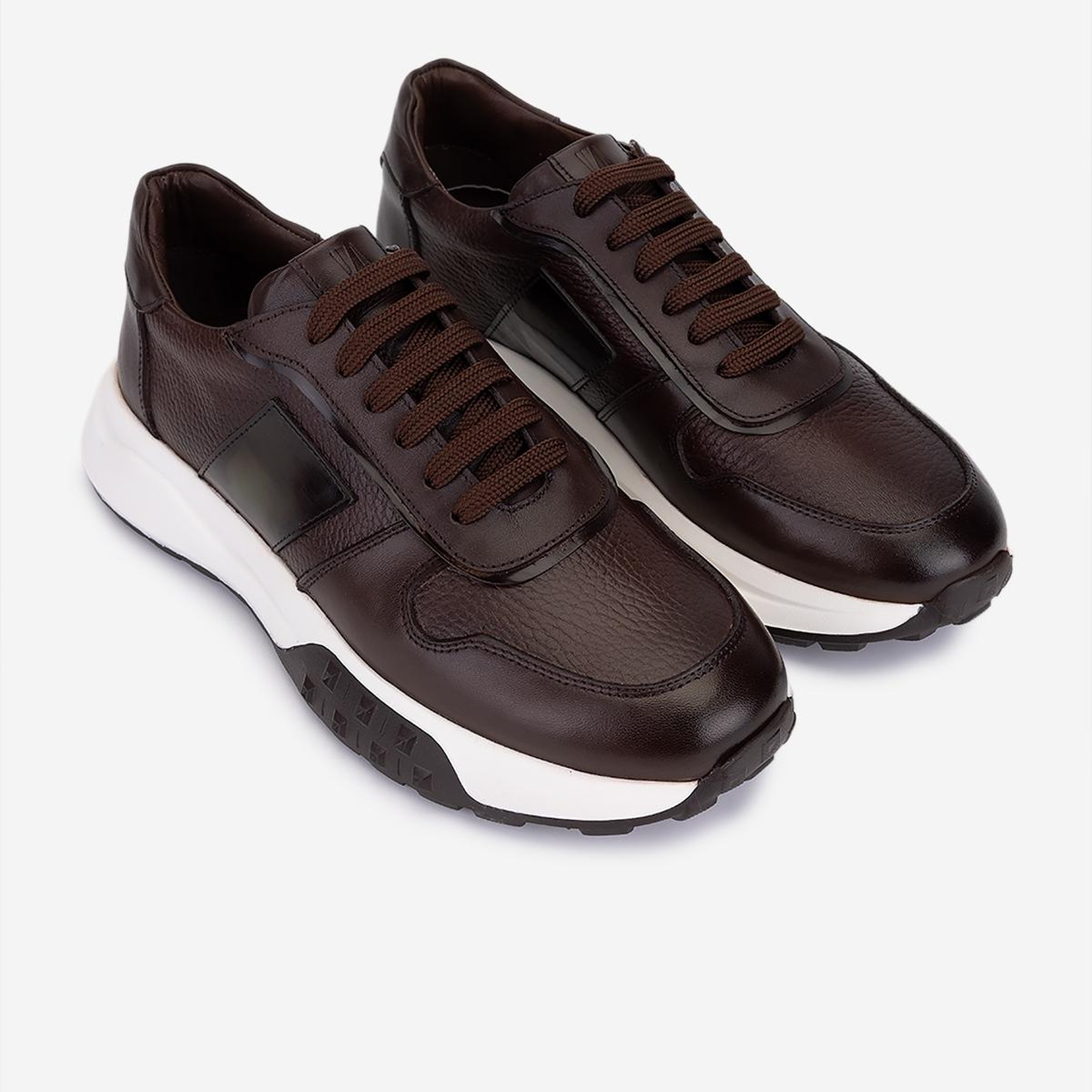 Valmenti Erkek Hakiki Deri Kahverengi Sneakers & Spor Ayakkabı