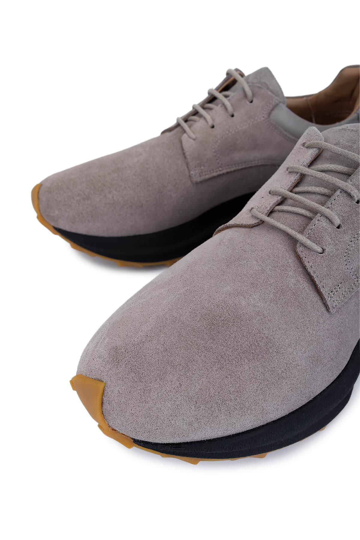 Tamer Tanca Erkek Hakiki Deri Taupe Sneakers & Spor Ayakkabı