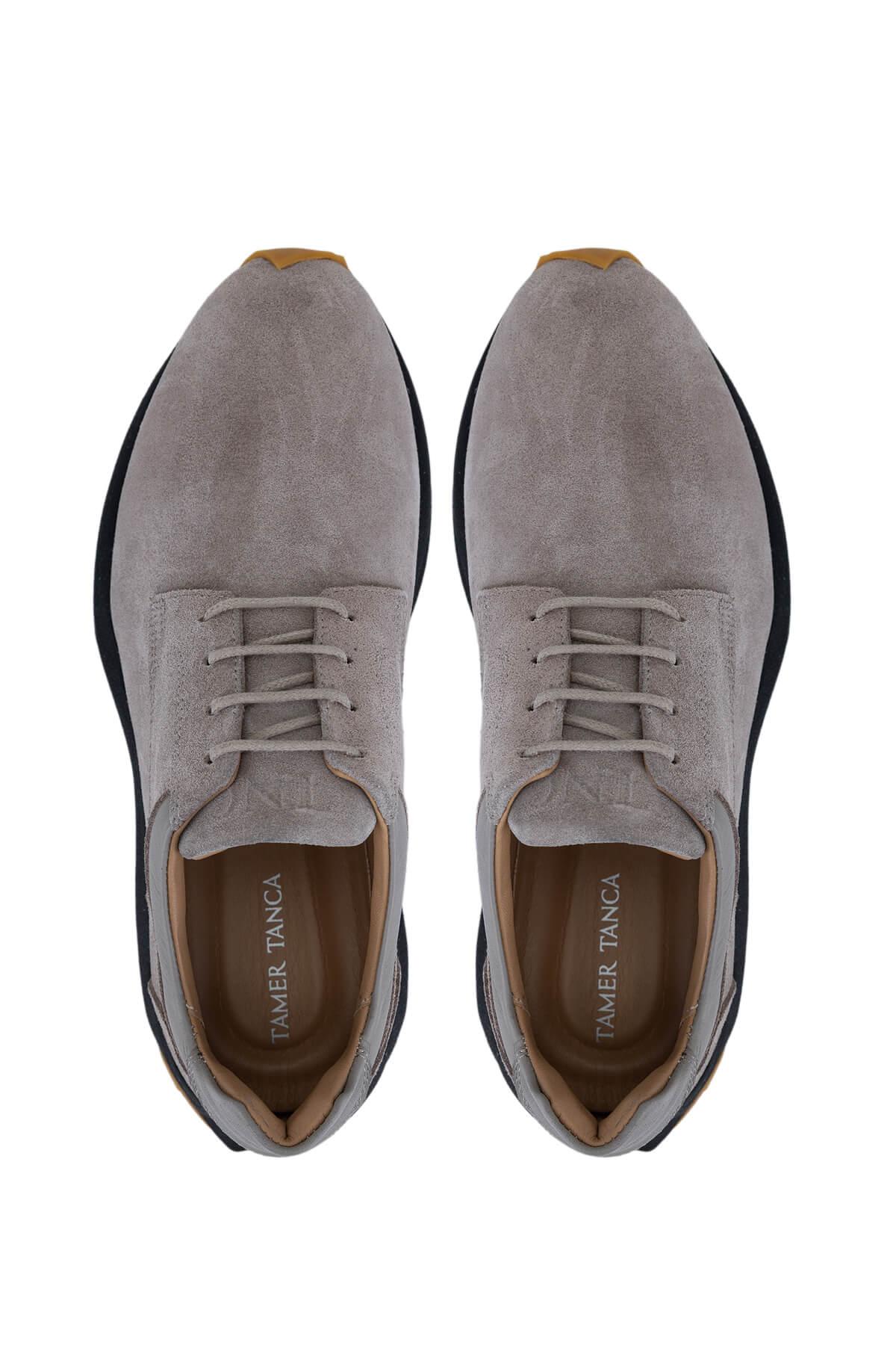 Tamer Tanca Erkek Hakiki Deri Taupe Sneakers & Spor Ayakkabı