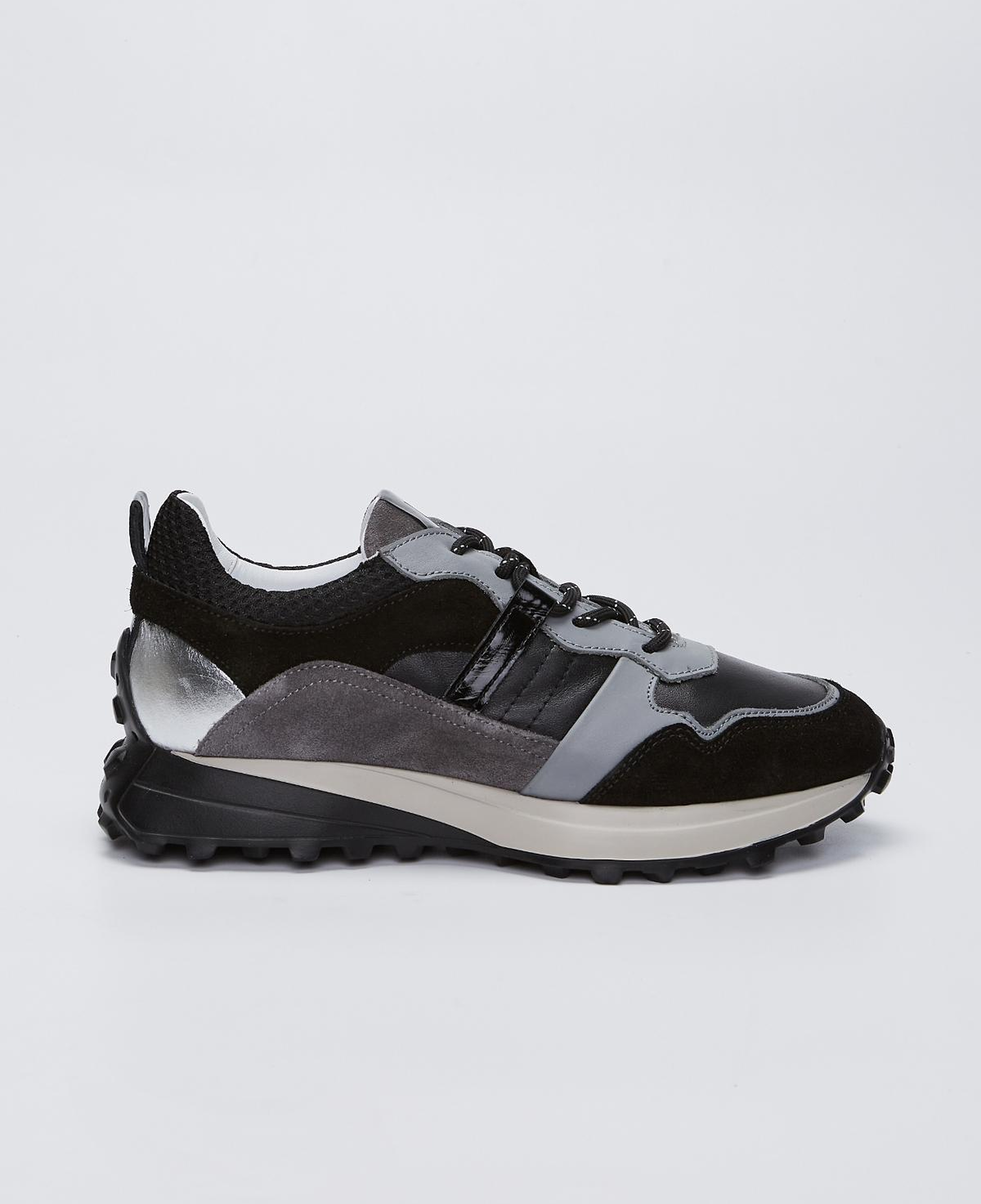 Valmenti Kadın Hakiki Deri Siyah Spor Ayakkabı