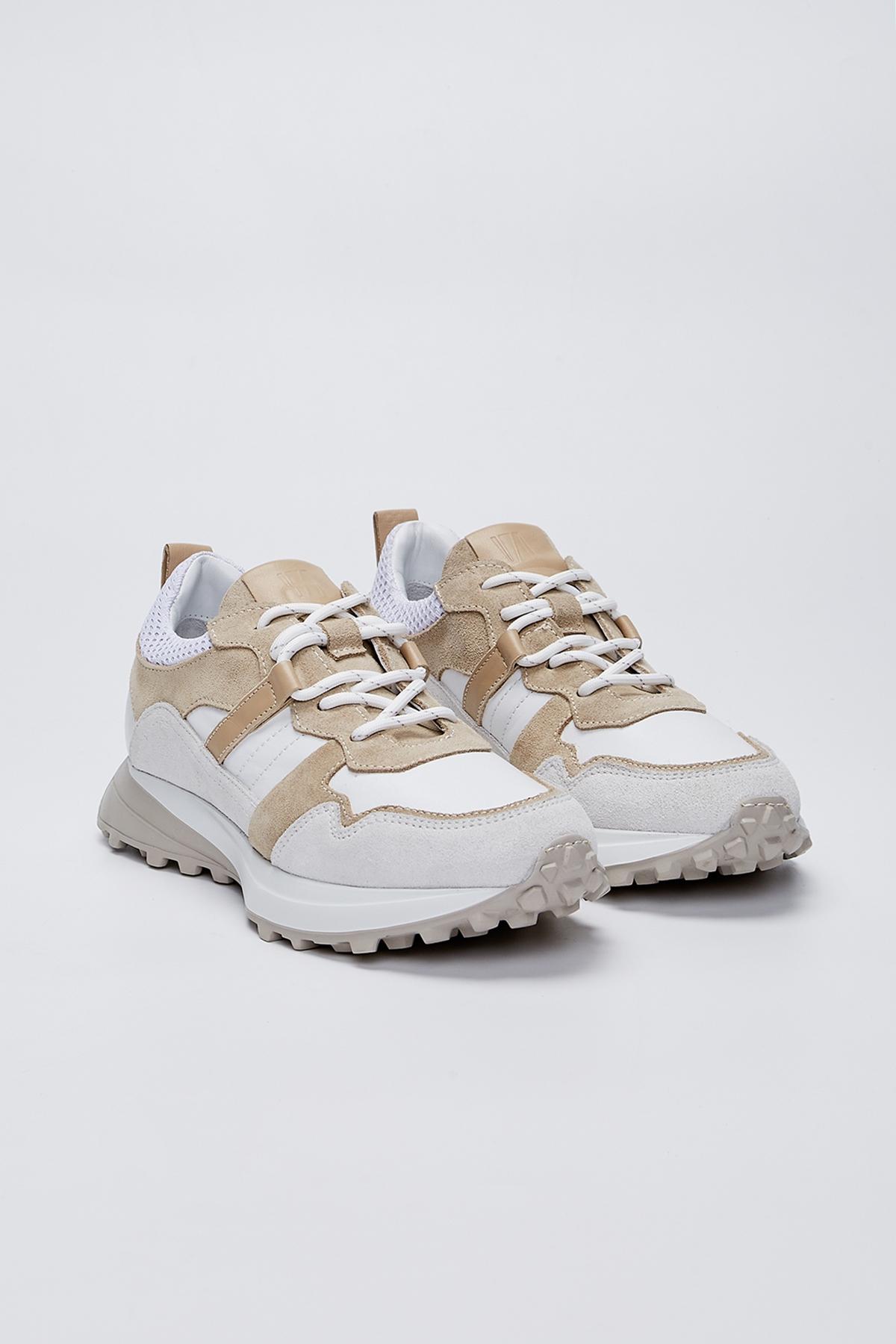 Valmenti Kadın Hakiki Deri Beyaz Spor Ayakkabı