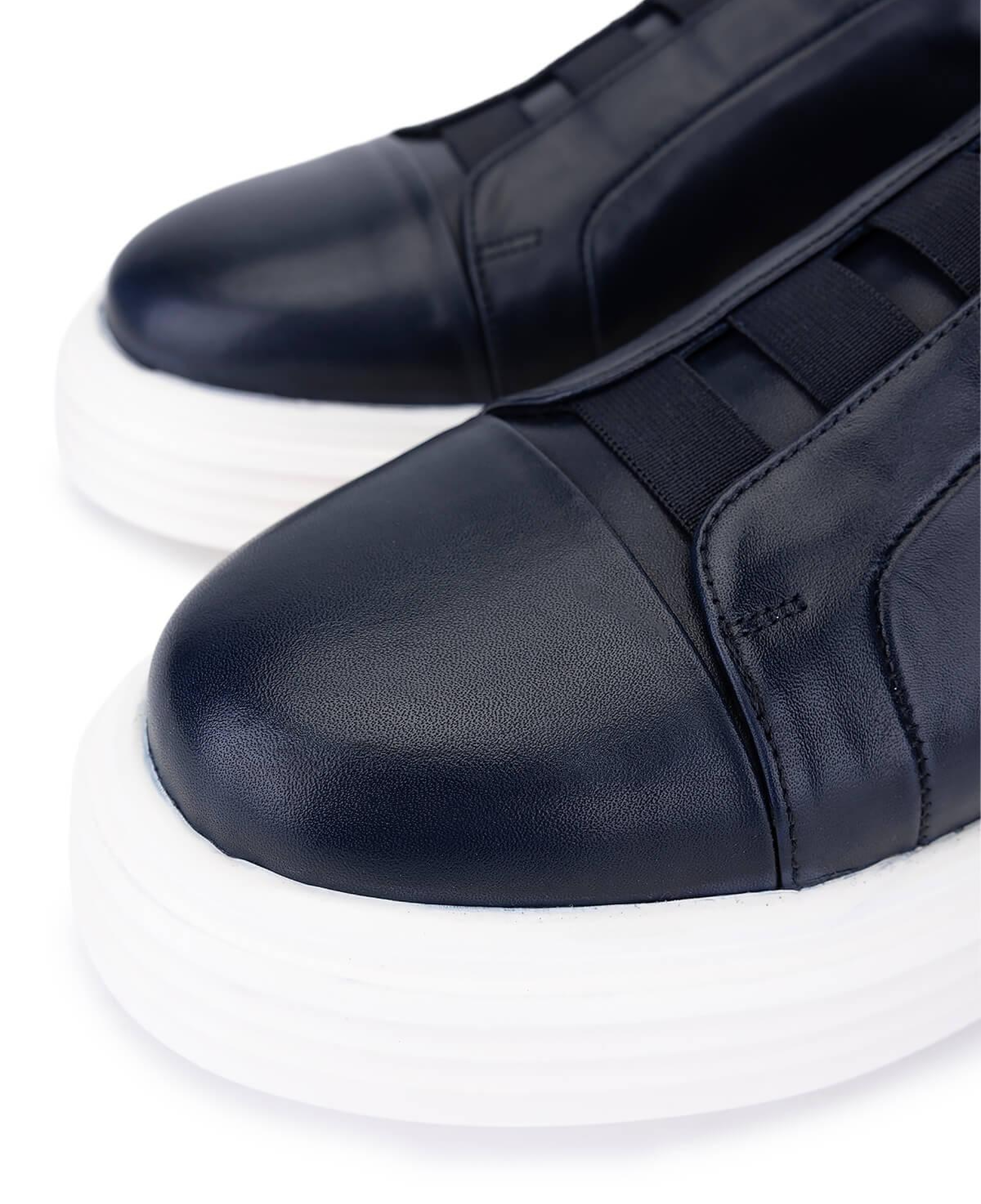 Tamer Tanca Erkek Hakiki Deri Lacivert Sneakers & Spor Ayakkabı