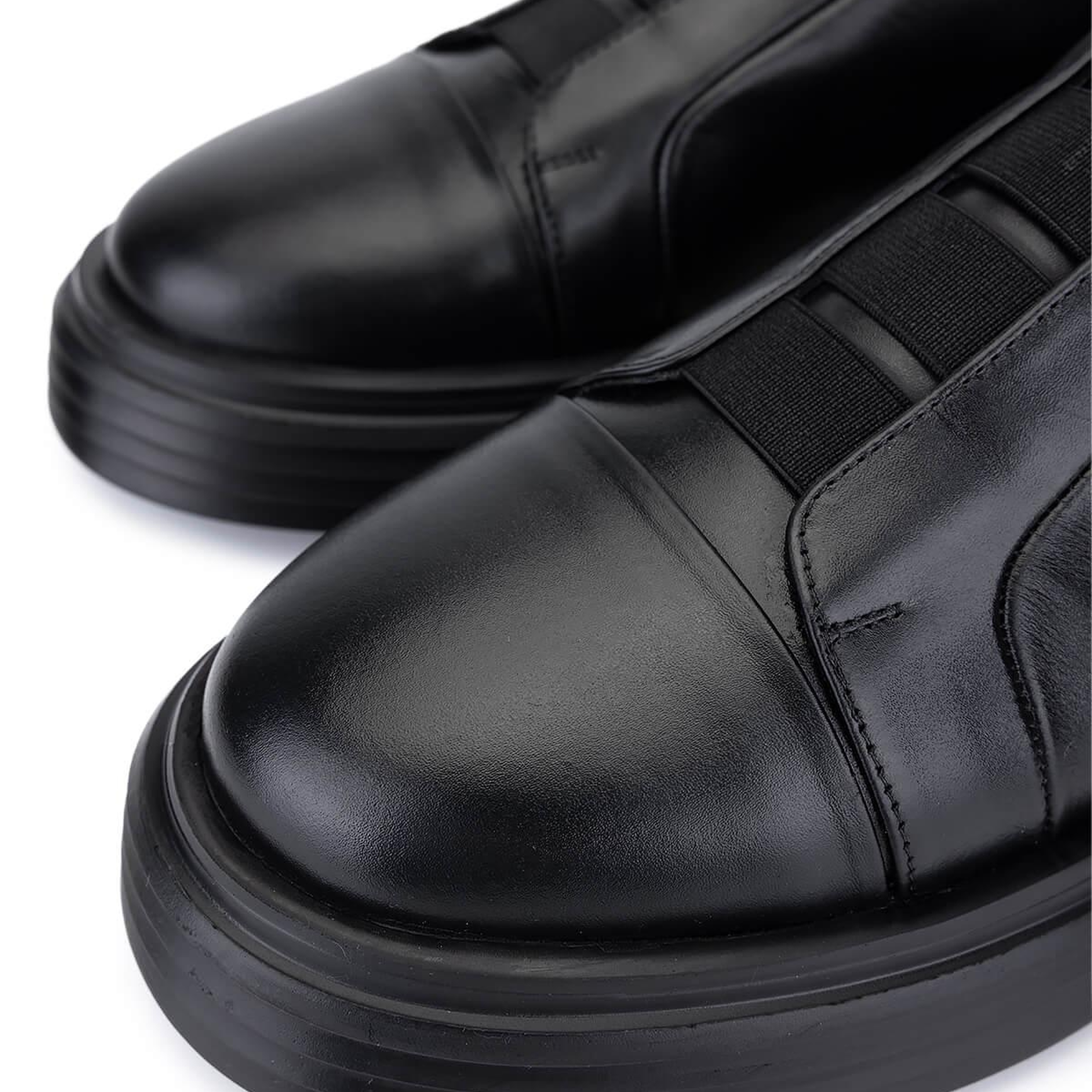 Tamer Tanca Erkek Hakiki Deri Siyah Sneakers & Spor Ayakkabı