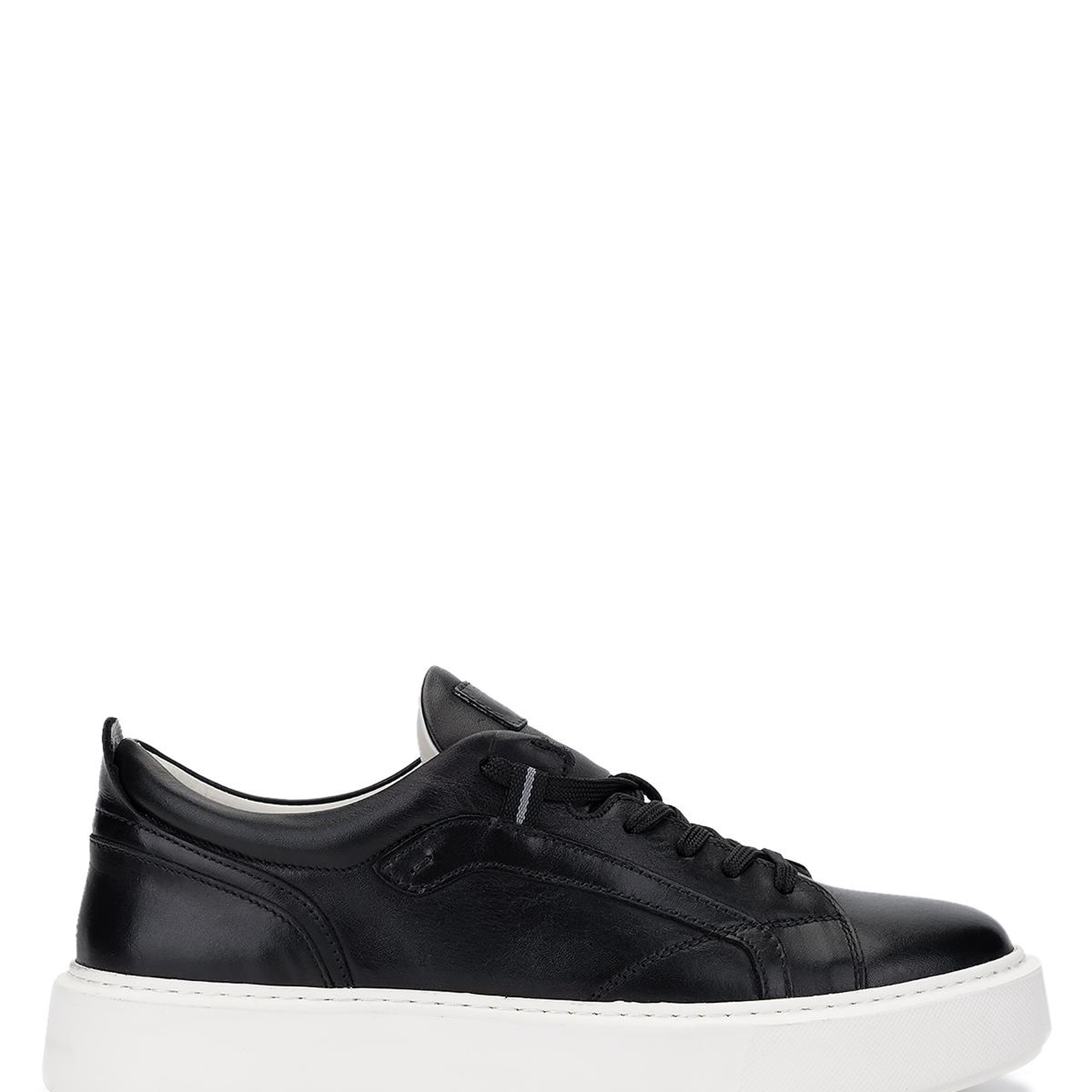 Tamer Tanca Erkek Hakiki Deri Siyah Sneakers & Spor Ayakkabı