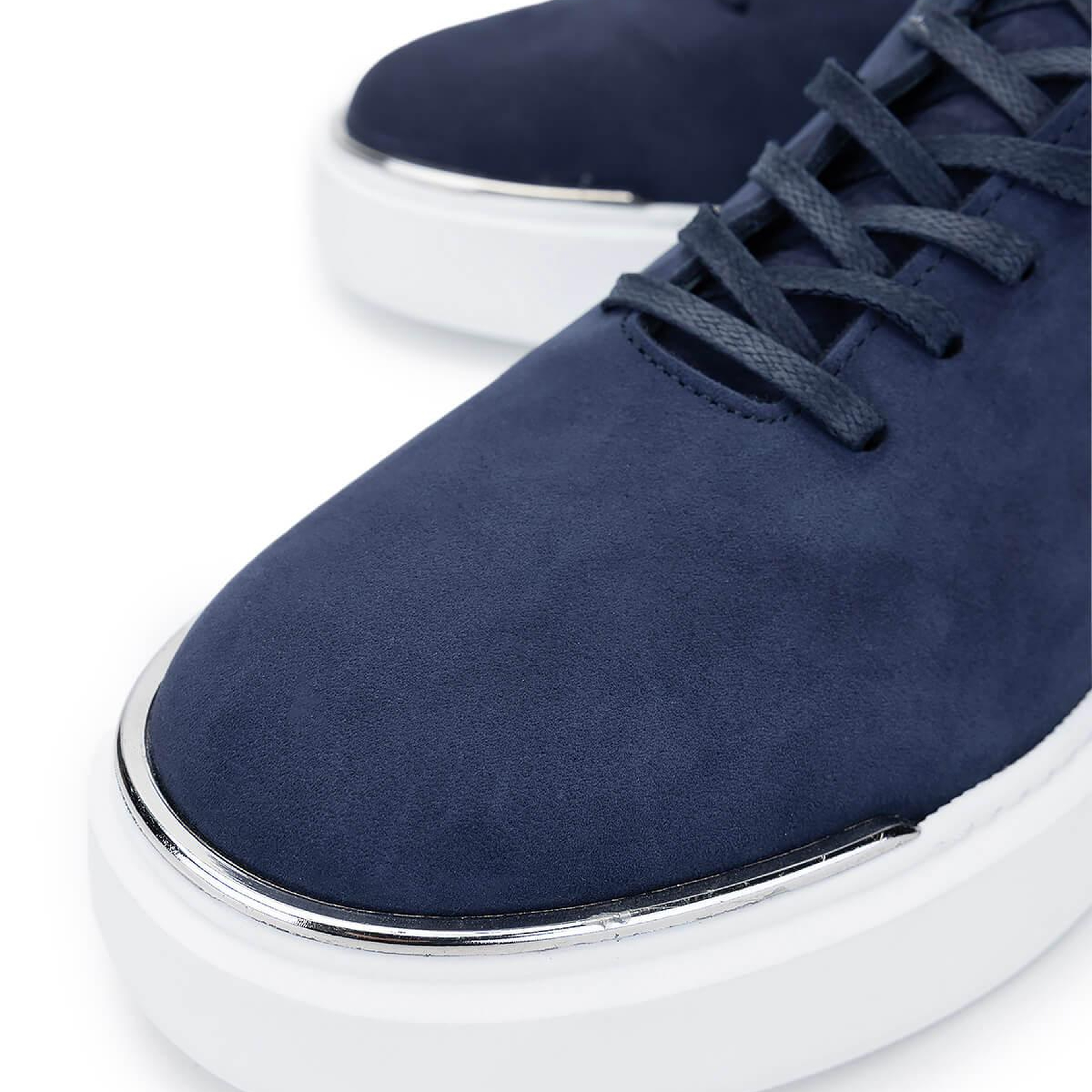 Tamer Tanca Erkek Hakiki Deri Lacivert Nubuk Sneakers & Spor Ayakkabı