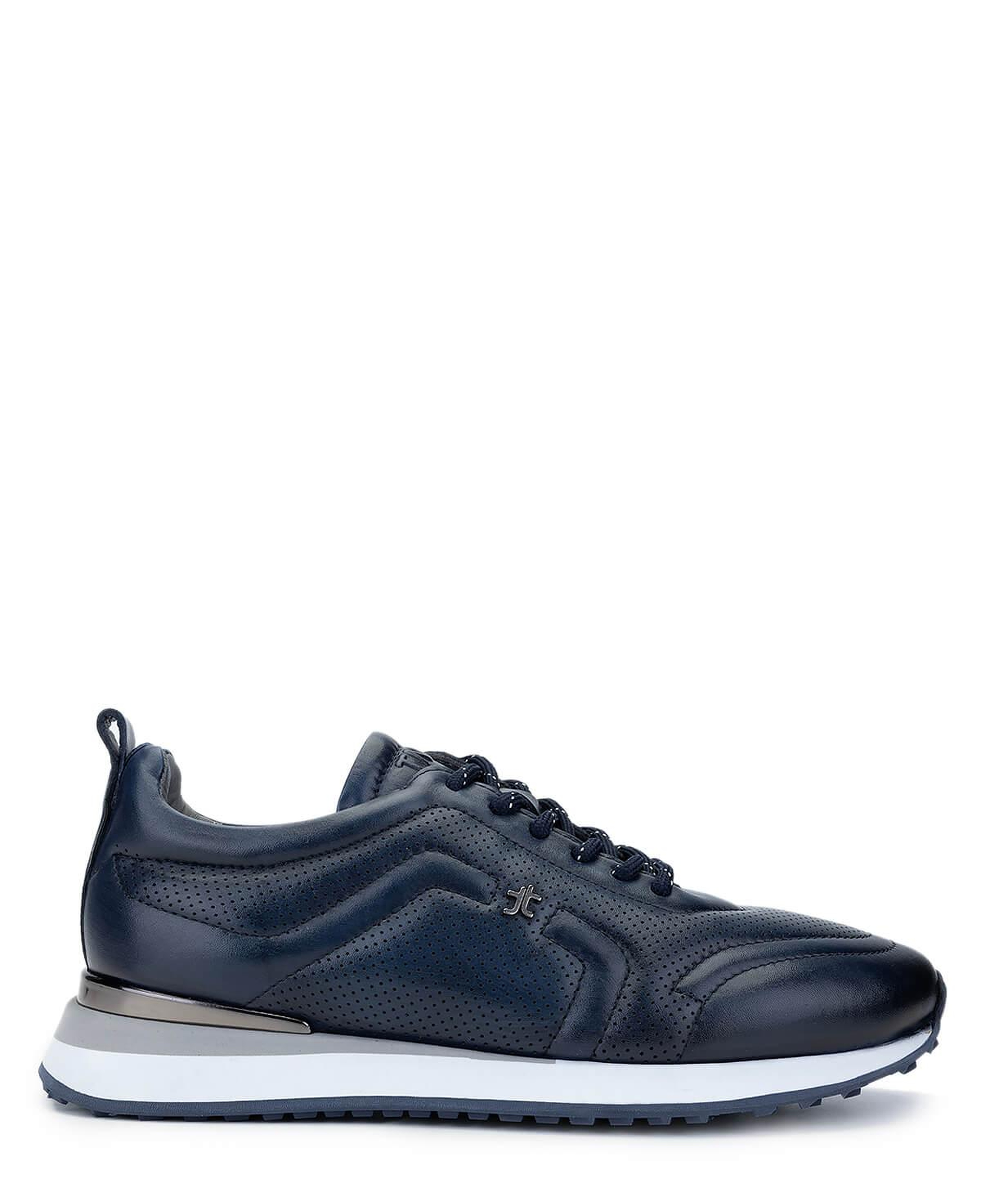 Tamer Tanca Erkek Hakiki Deri Lacivert Sneakers & Spor Ayakkabı