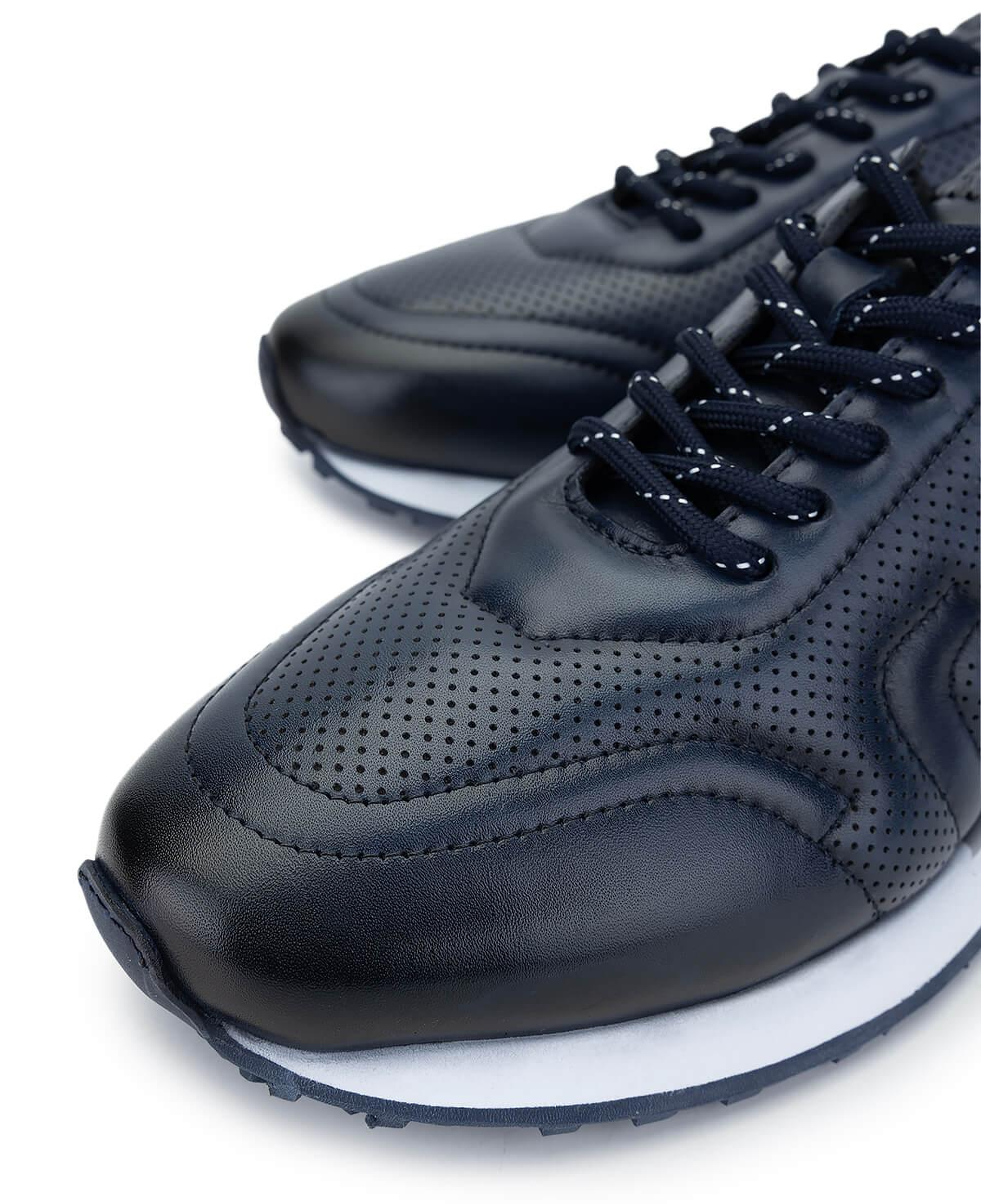 Tamer Tanca Erkek Hakiki Deri Lacivert Sneakers & Spor Ayakkabı