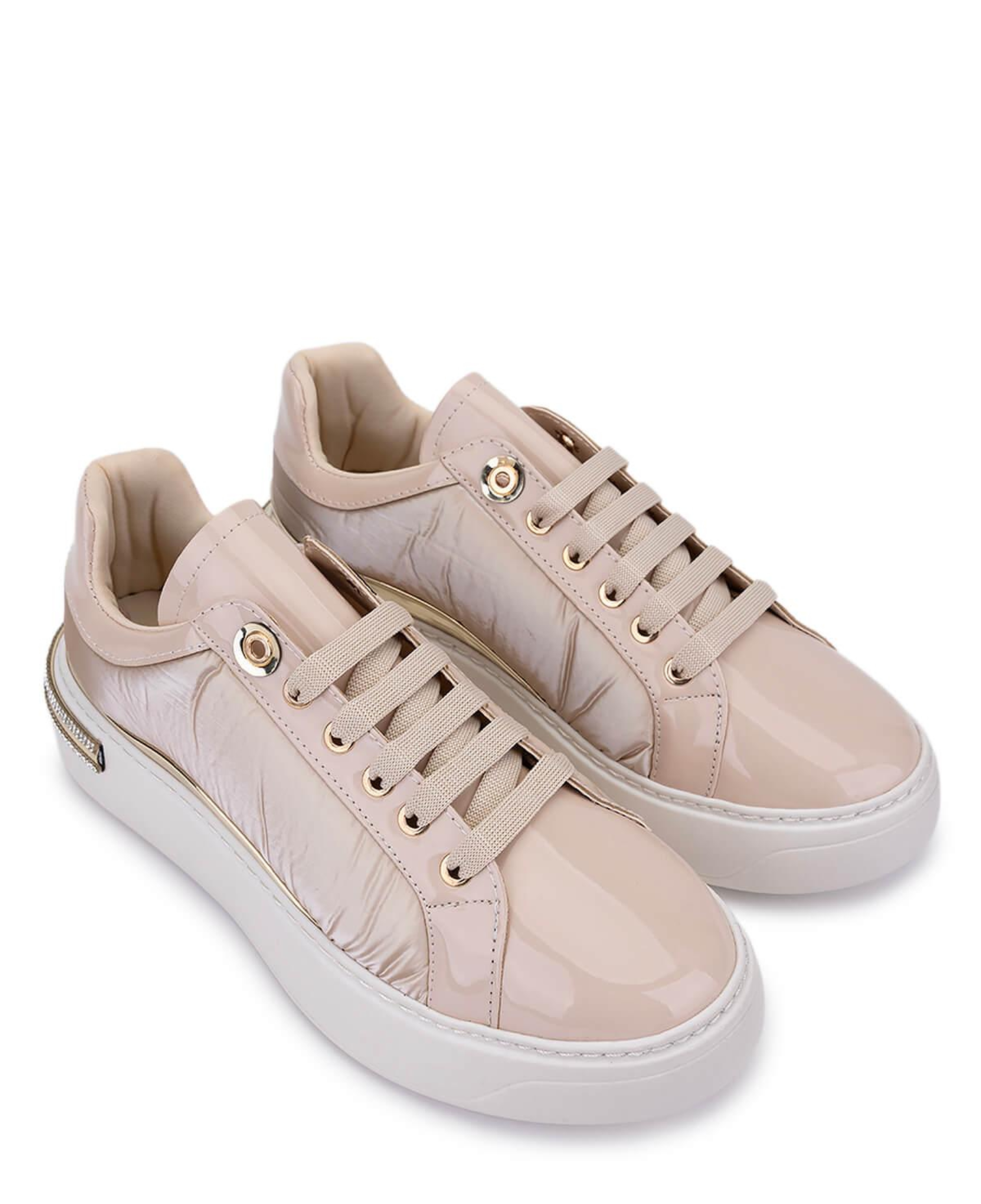 Tamer Tanca Kadın Suni Deri Bej Sneakers & Spor Ayakkabı