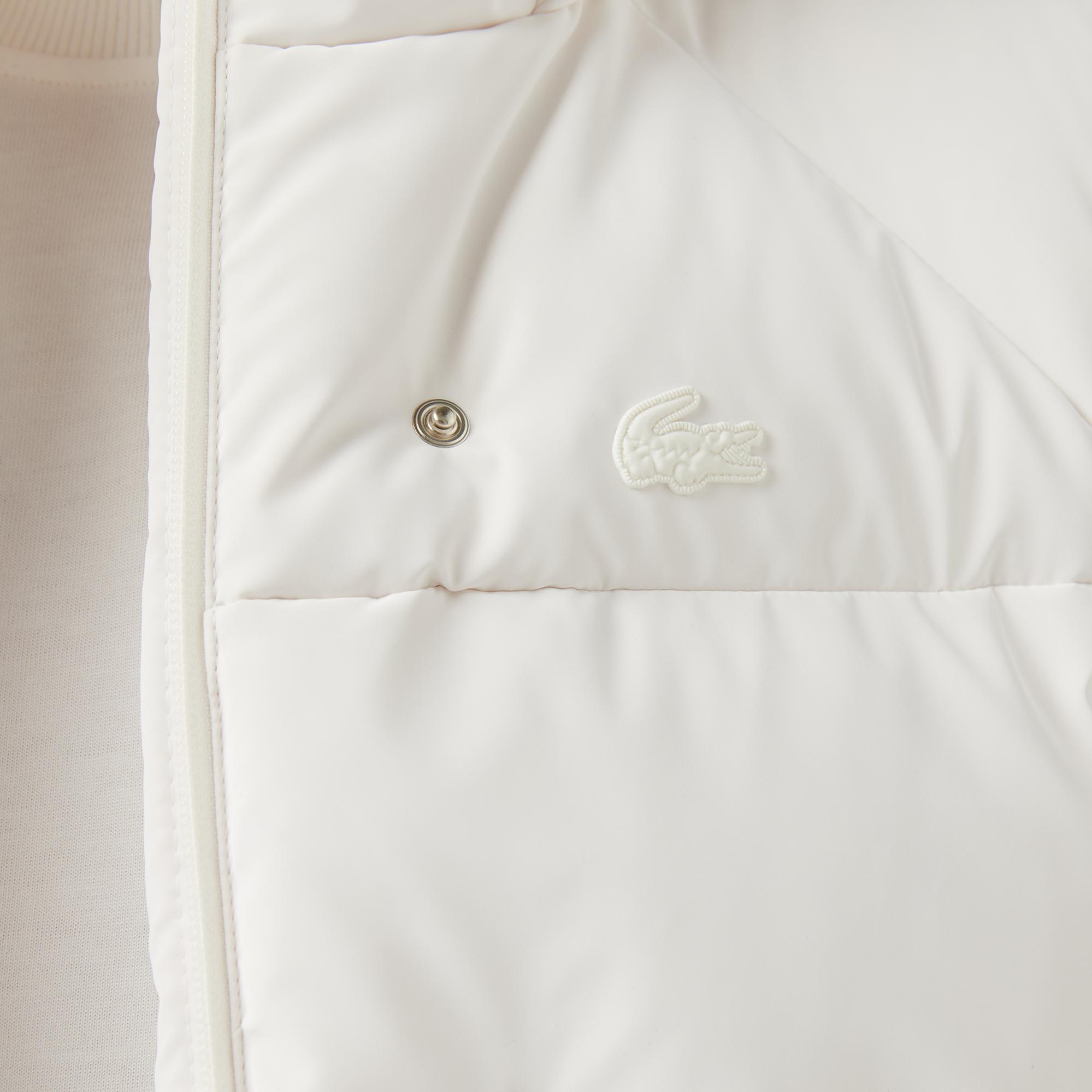 Lacoste Kadın Kapüşonlu Beyaz Yelek