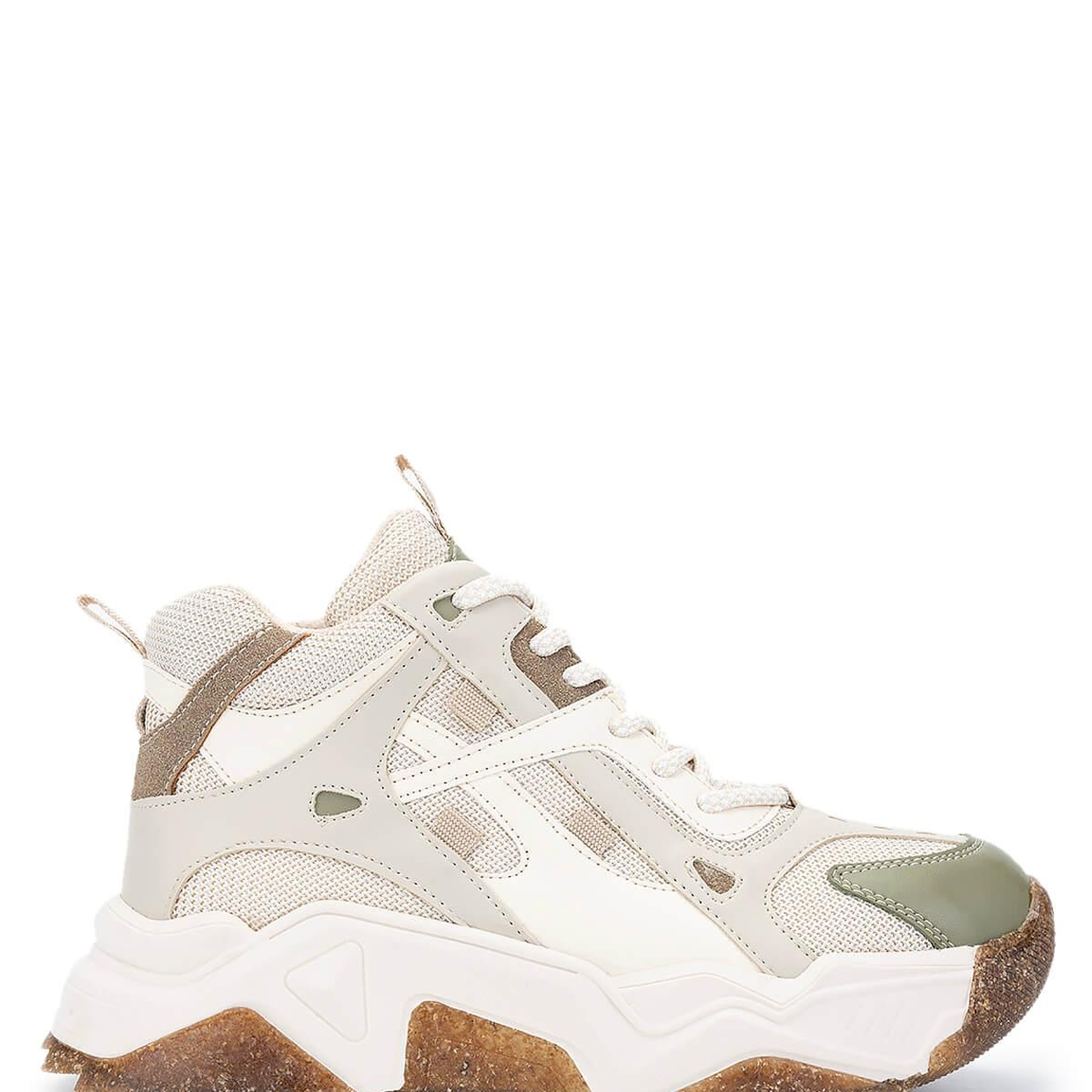 Tamer Tanca Kadın Vegan Nude/Haki Sneakers & Spor Bot