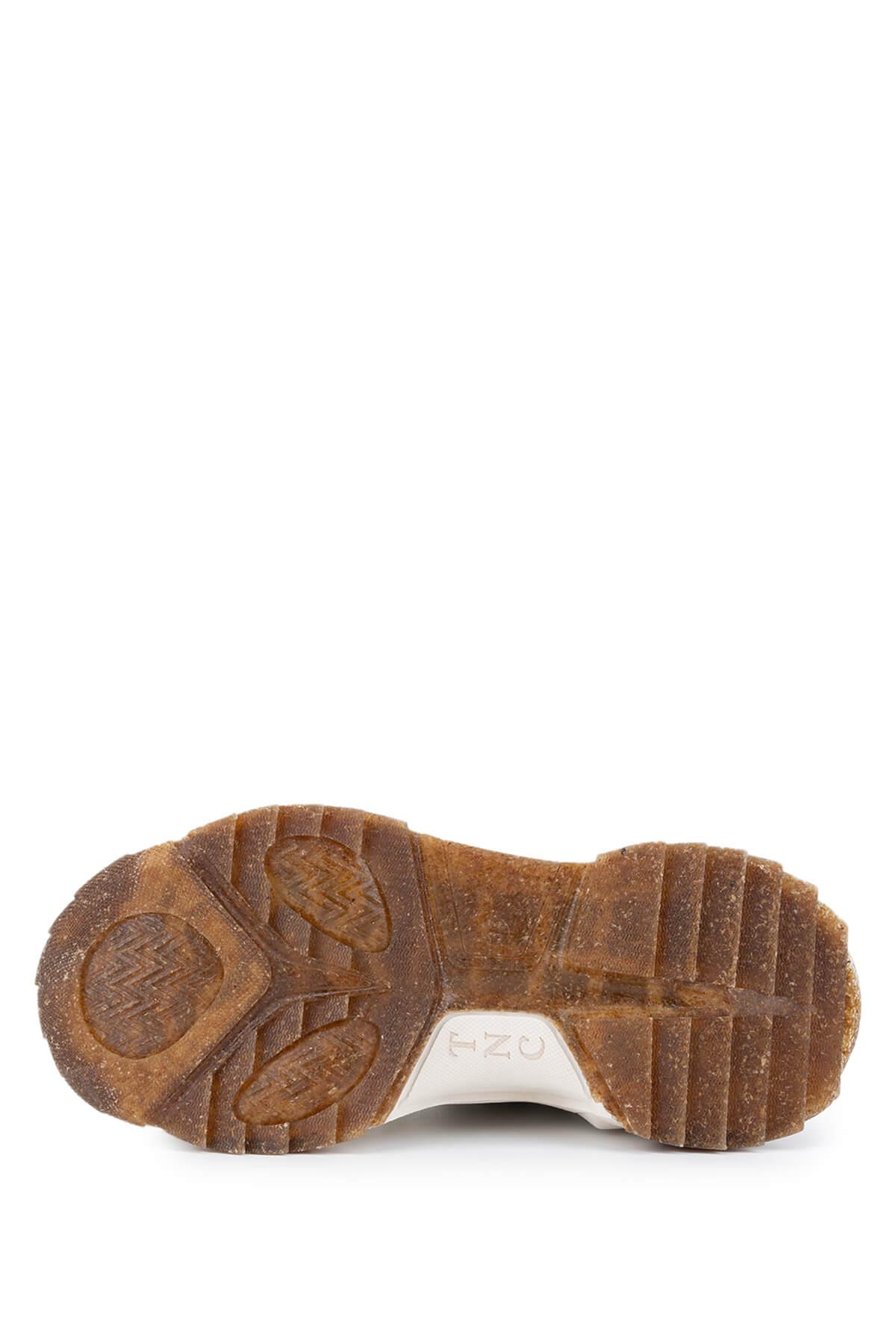 Tamer Tanca Kadın Vegan Nude/Haki Sneakers & Spor Bot