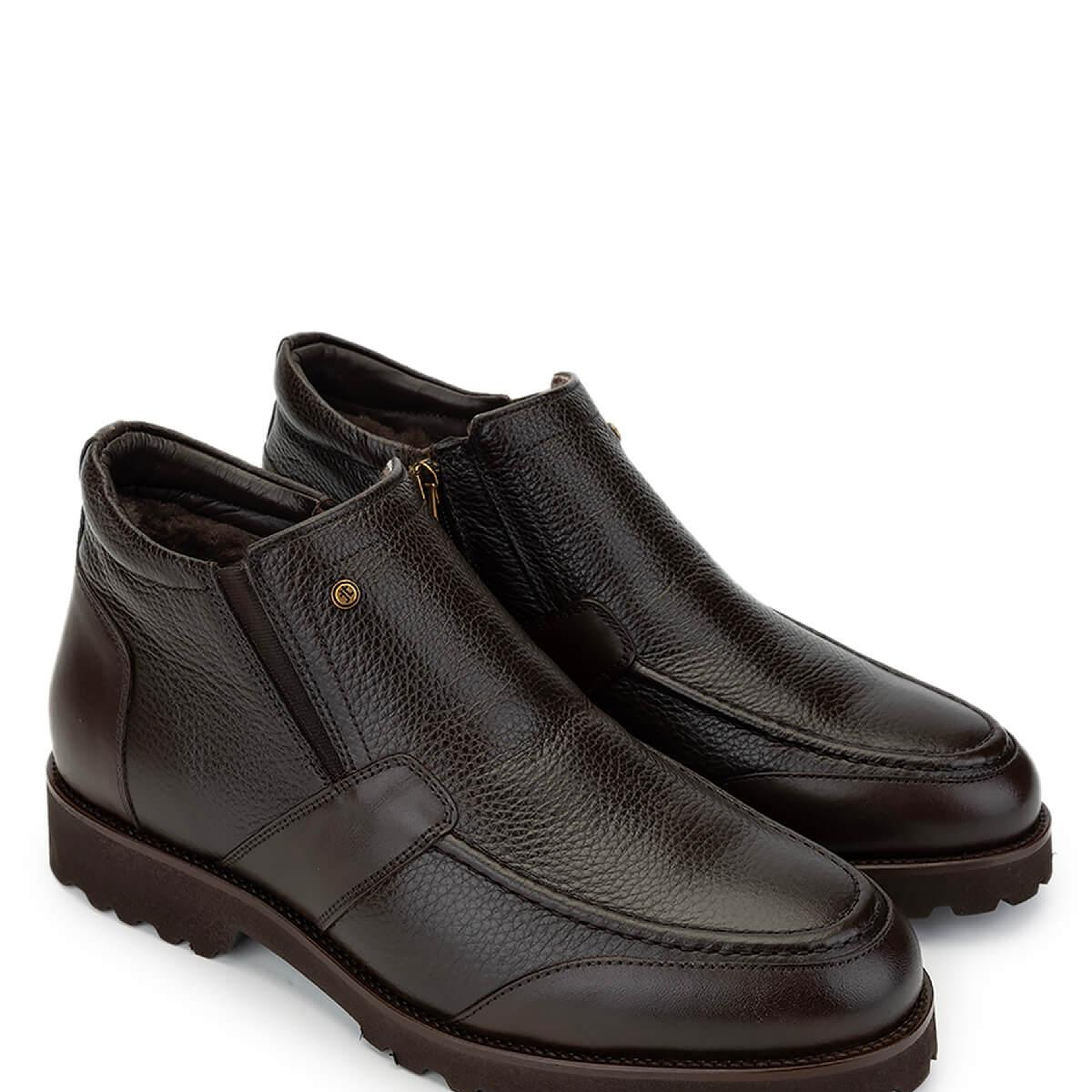 Tamer Tanca Erkek Hakiki Deri Kahverengi Casual Bot