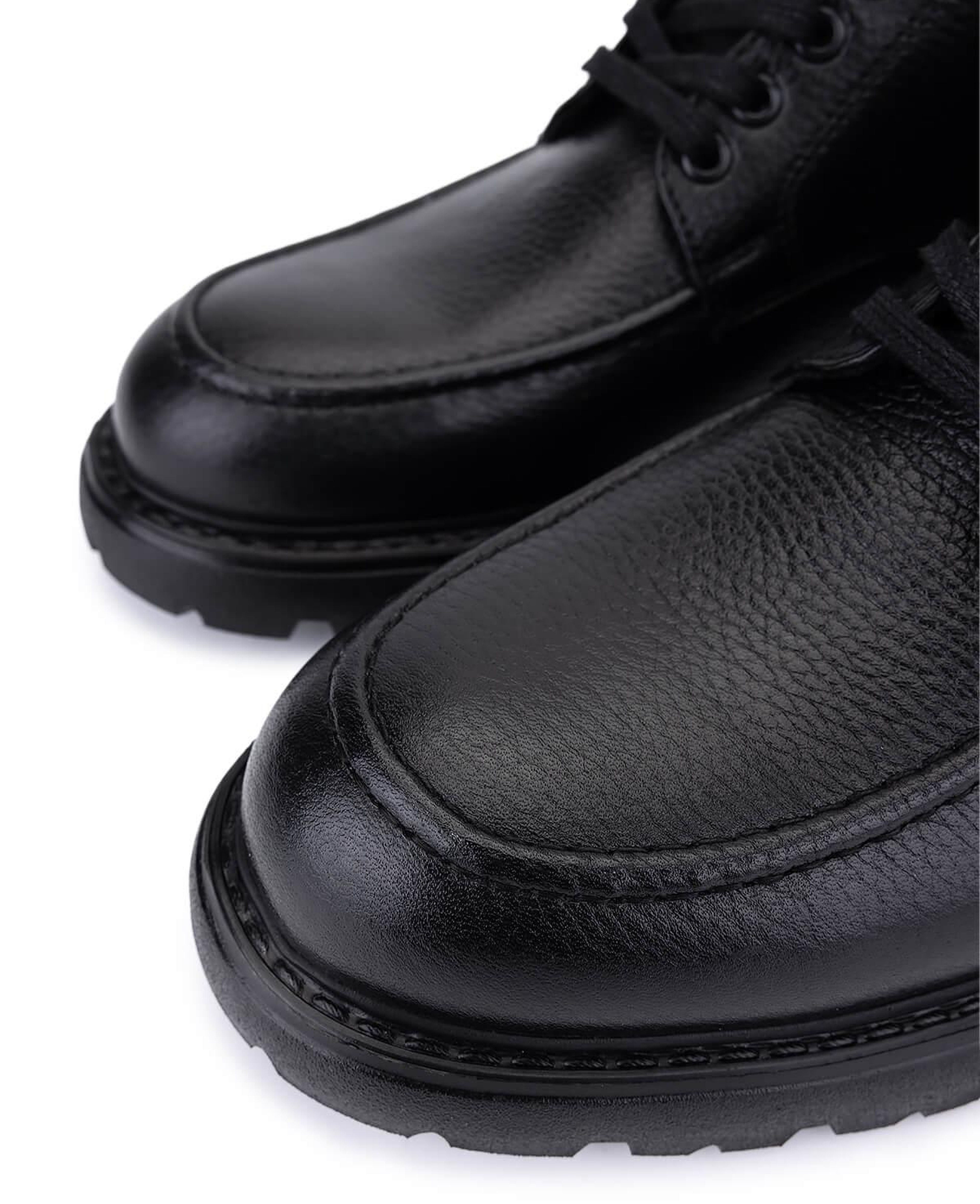 Tamer Tanca Erkek Hakiki Deri Siyah Casual Bot