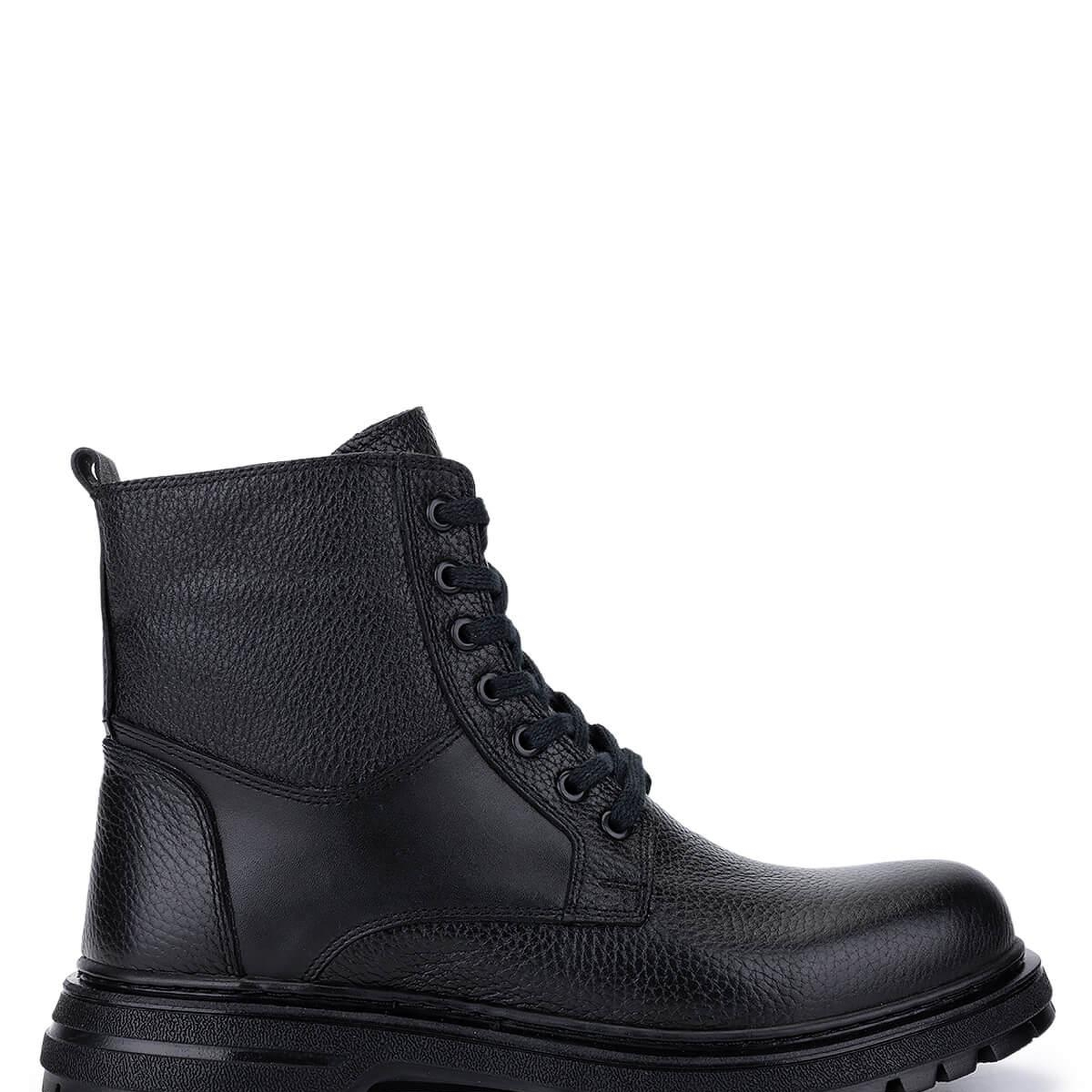 Tamer Tanca Erkek Hakiki Deri Siyah POSTAL Bot