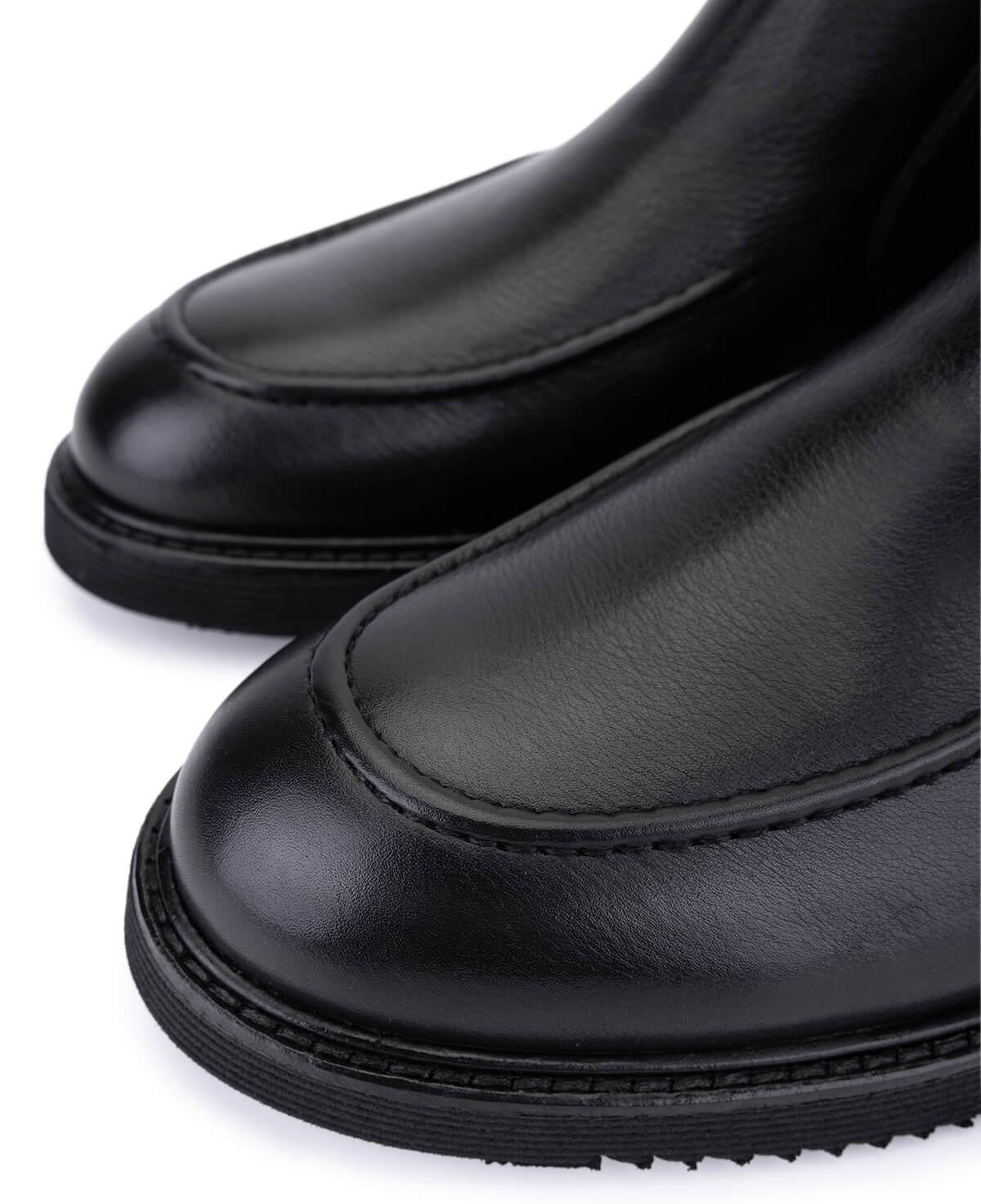 Tamer Tanca Erkek Hakiki Deri Siyah Klasik Bot