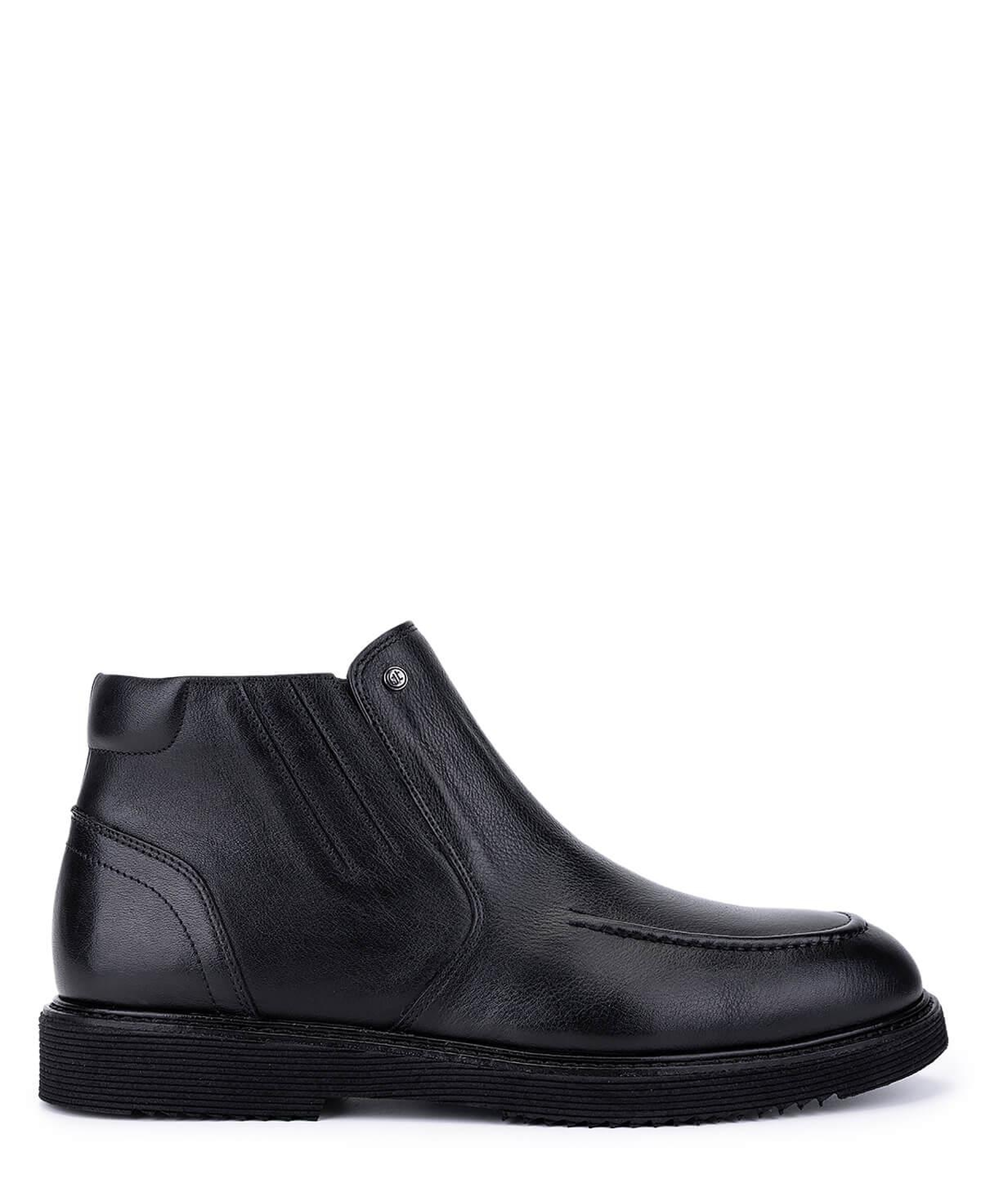 Tamer Tanca Erkek Hakiki Deri Siyah Klasik Bot