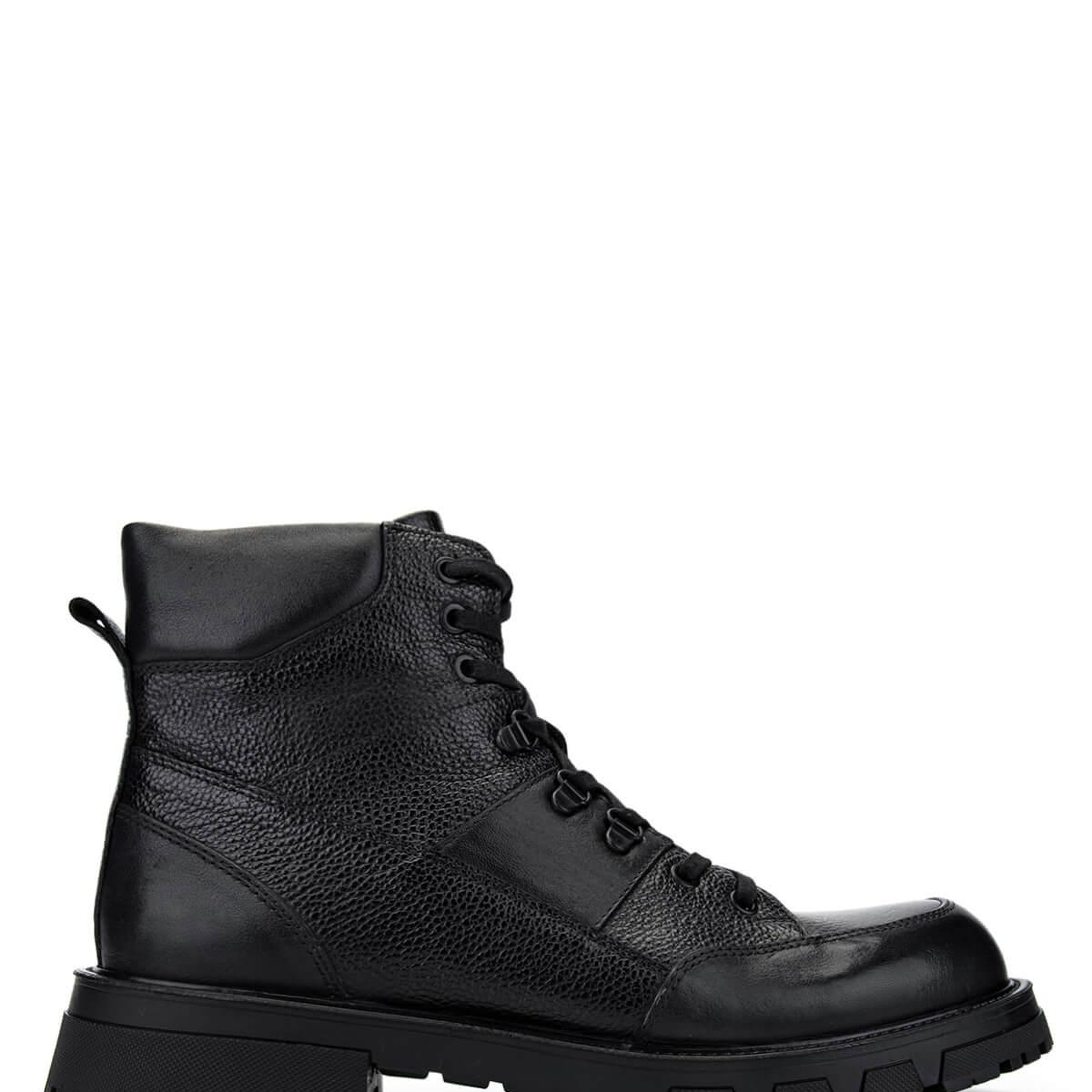 Tamer Tanca Erkek Hakiki Deri Siyah Casual Bot