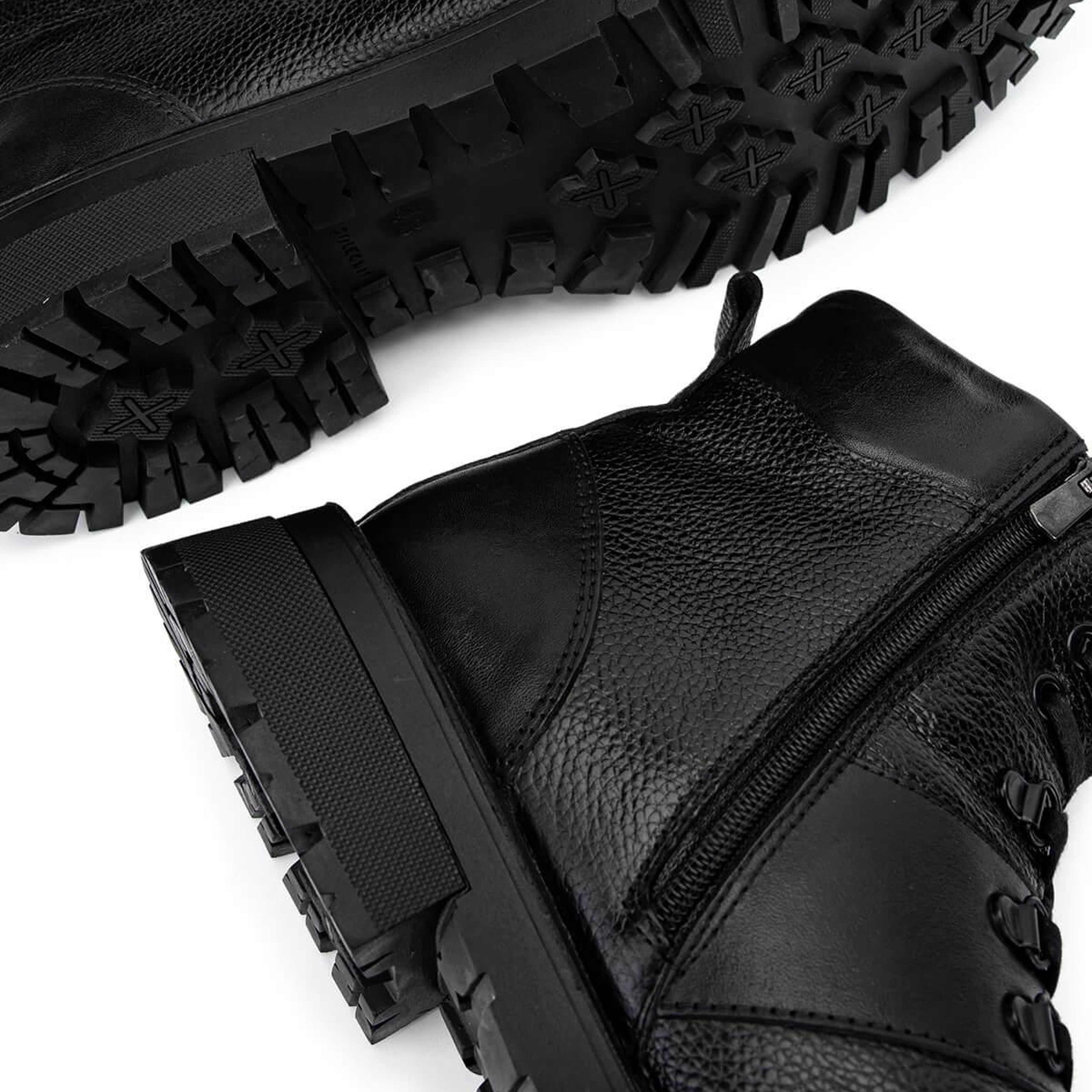 Tamer Tanca Erkek Hakiki Deri Siyah Casual Bot