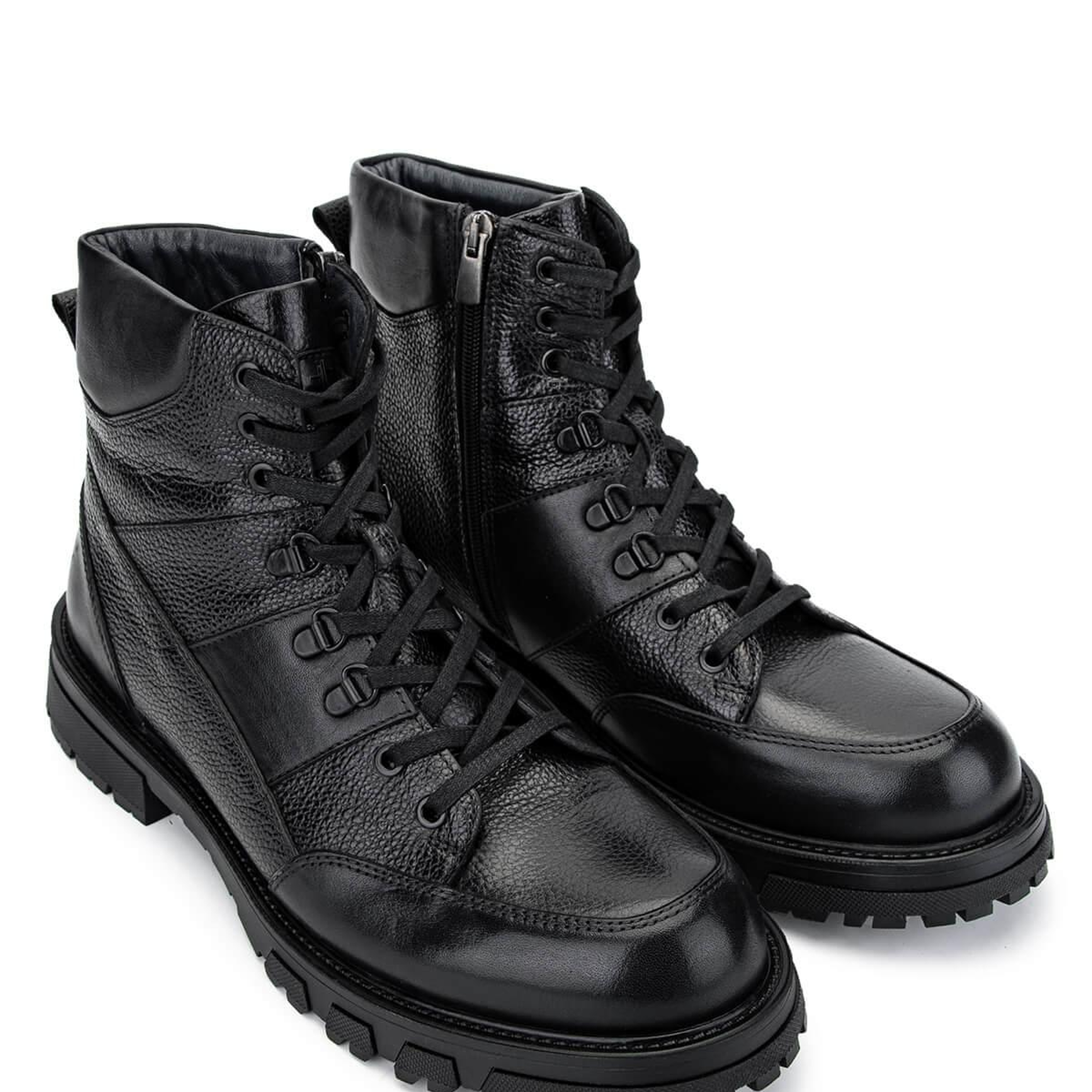 Tamer Tanca Erkek Hakiki Deri Siyah Casual Bot