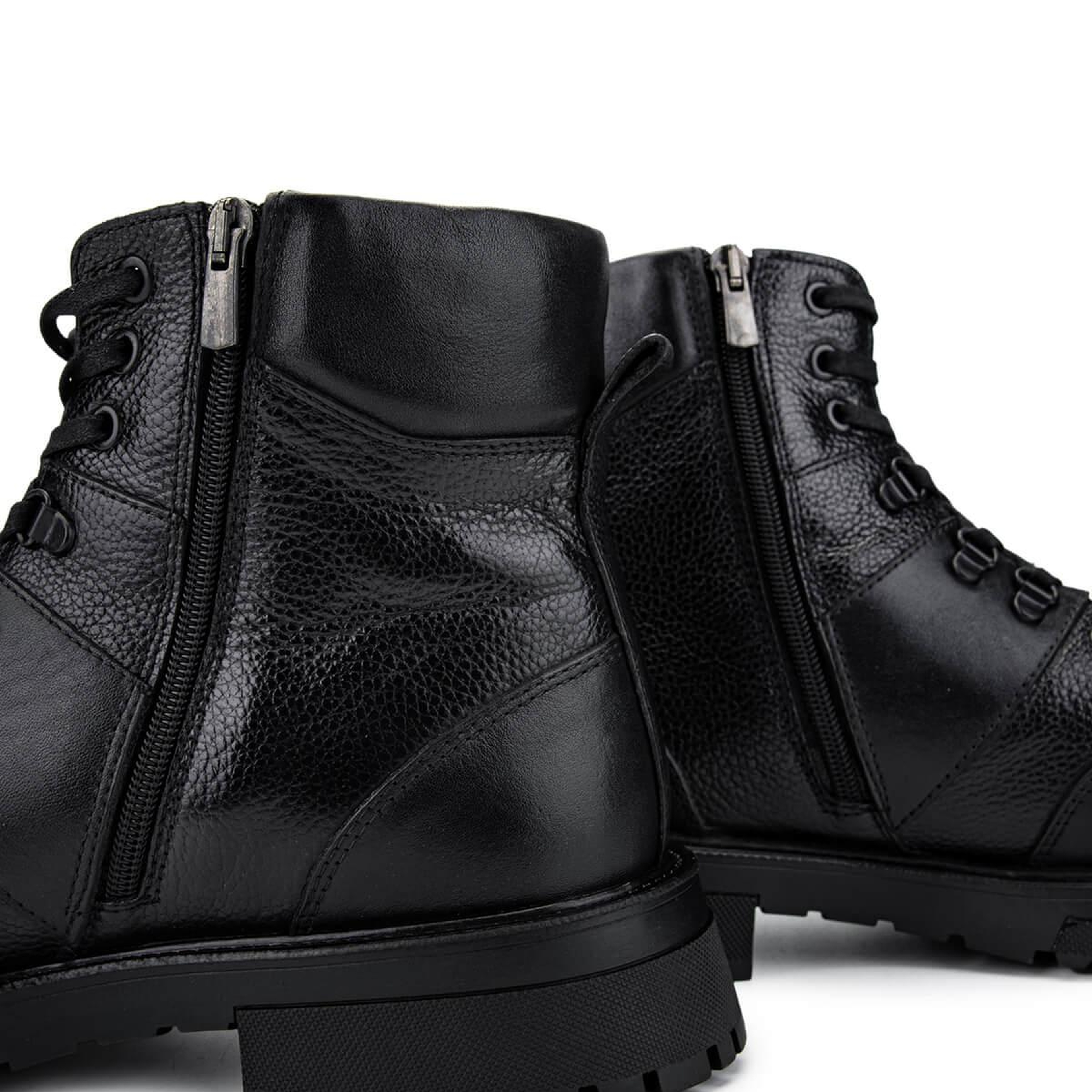 Tamer Tanca Erkek Hakiki Deri Siyah Casual Bot