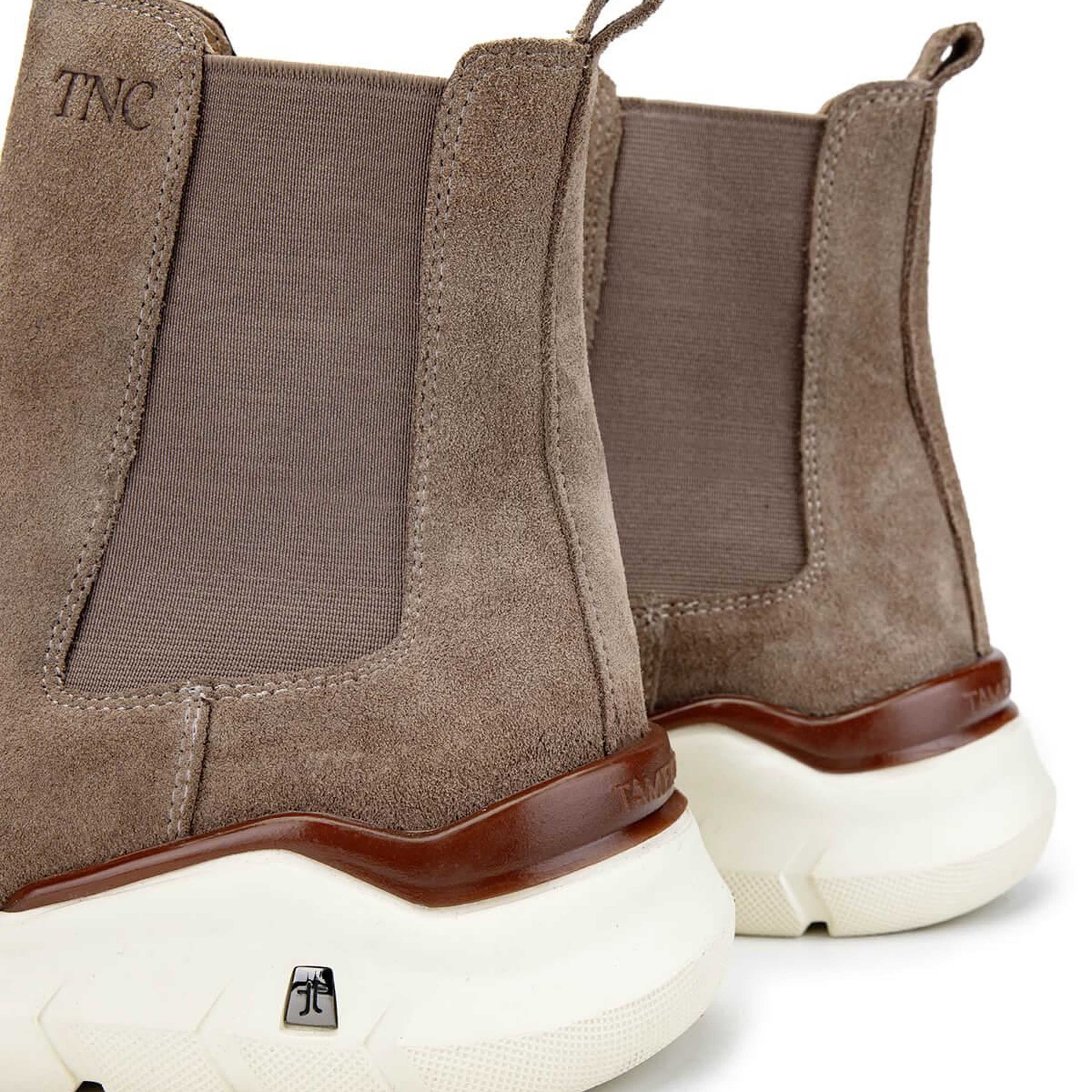 Tamer Tanca Erkek Hakiki Deri Bej Süet Casual Bot