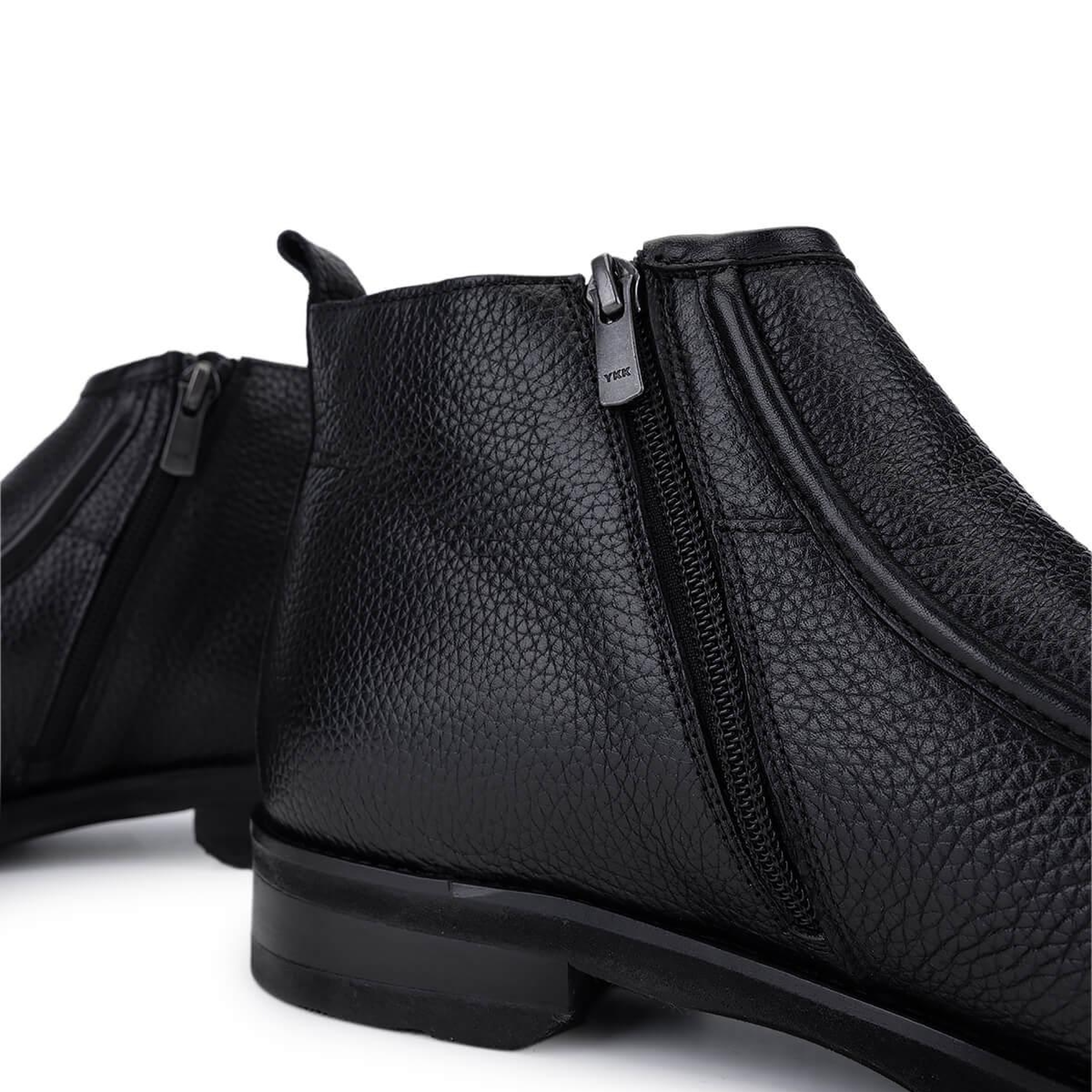 Tamer Tanca Erkek Hakiki Deri Siyah Floter Klasik Bot